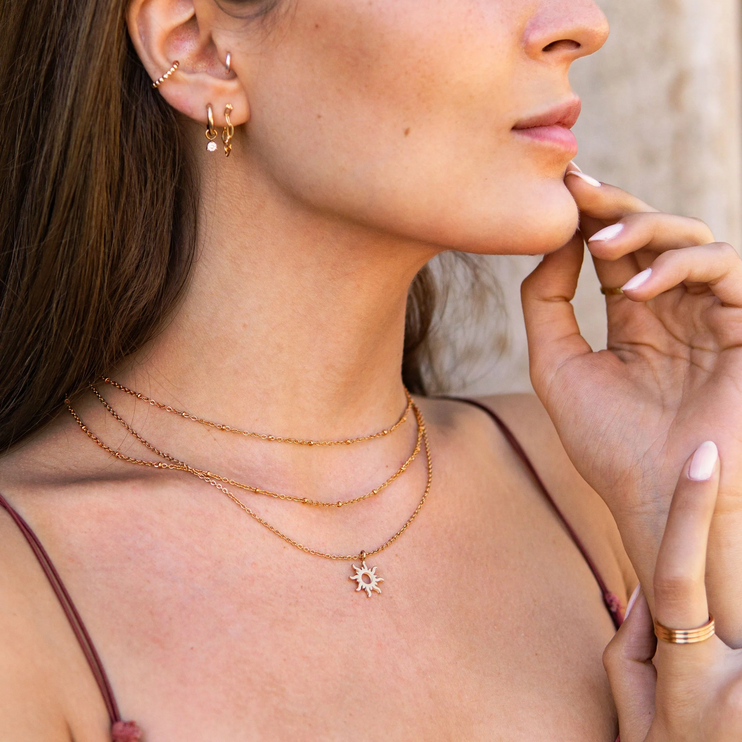 Alimera Necklace Rose Gold - Image 2