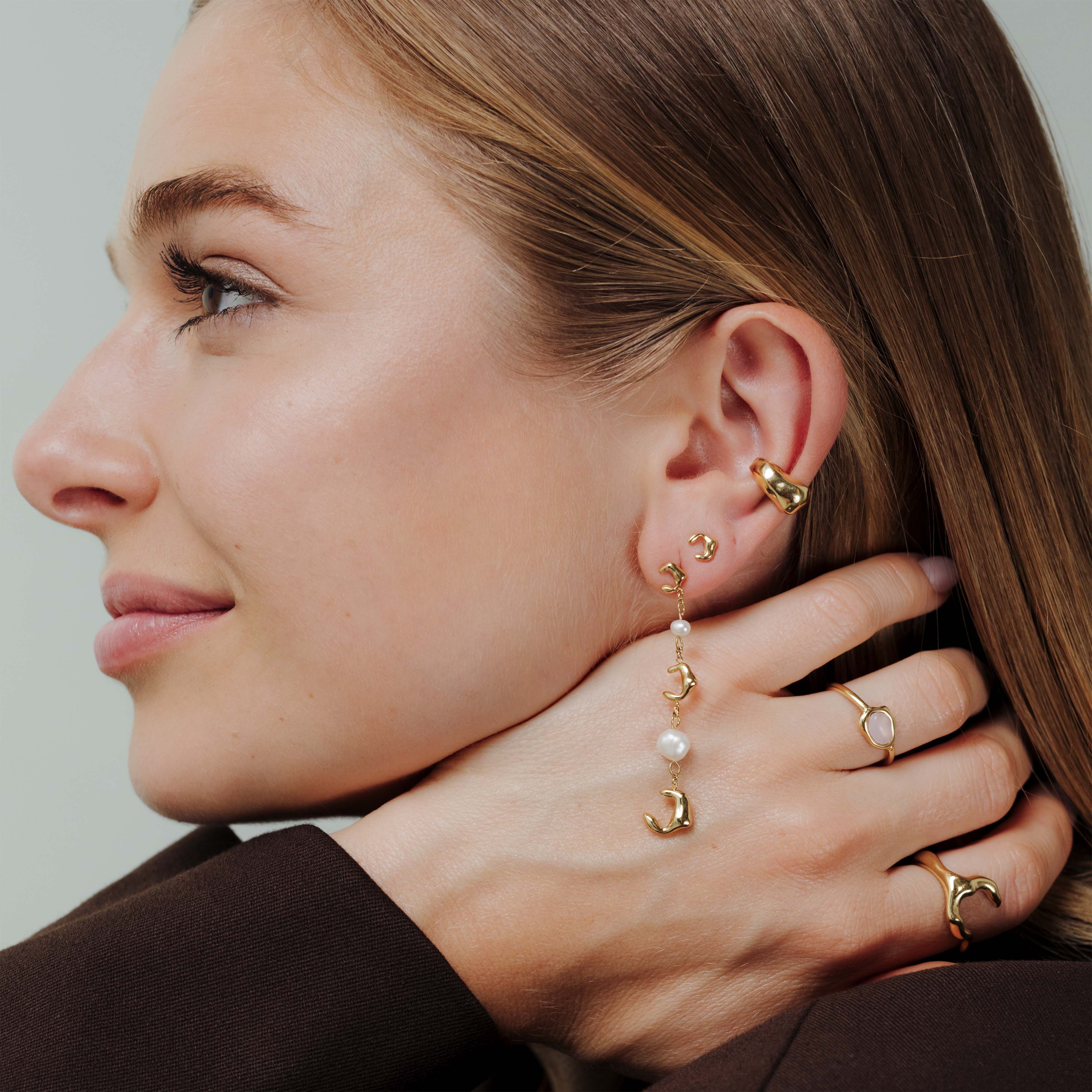 Alluring Anne Studs Gold - Image 2