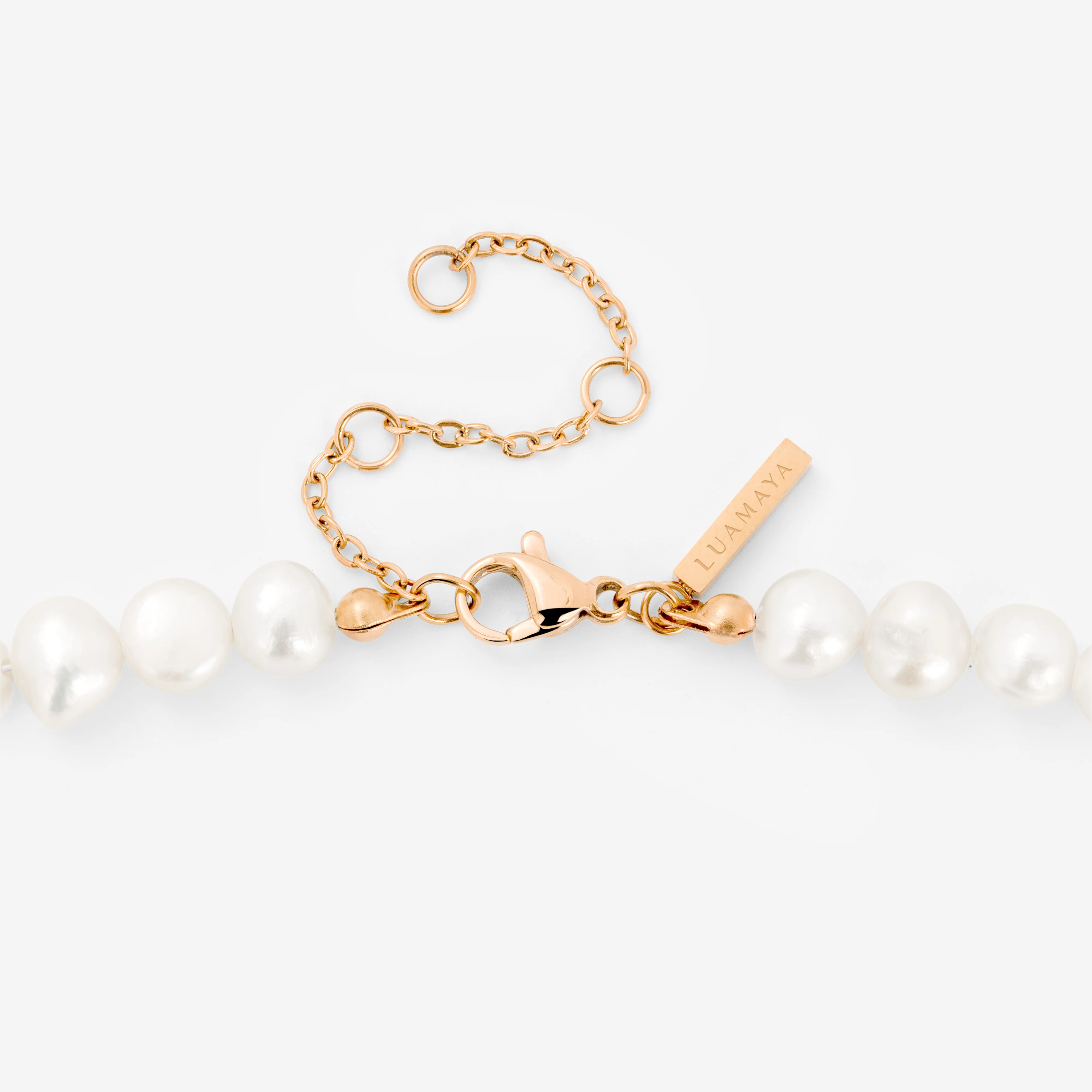 Ammonite Pearl Necklace Rose Gold - Image 5