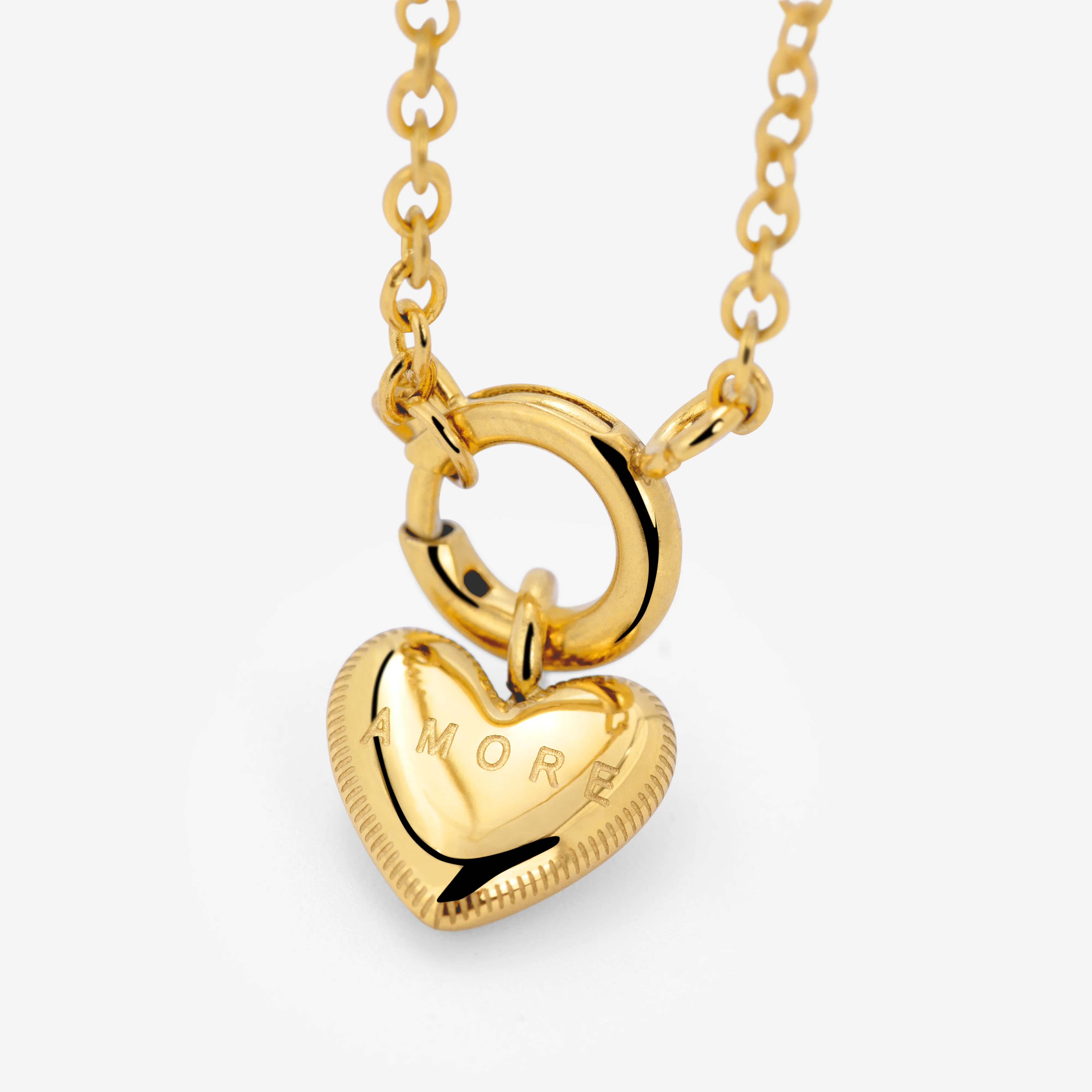 Amore Mio Classic Chain Necklace Set Gold - Image 3