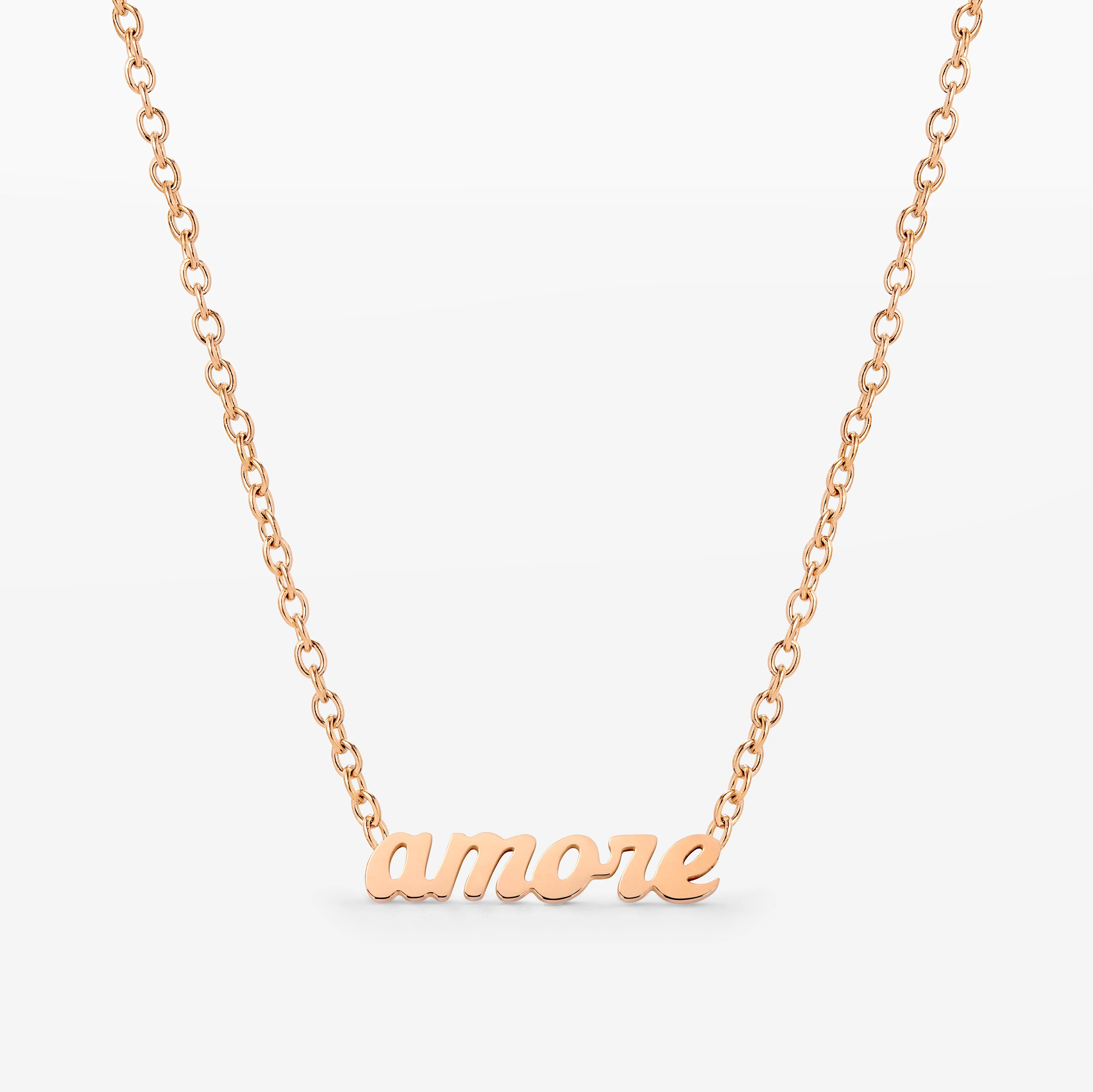 Amore Mio Necklace Rose Gold