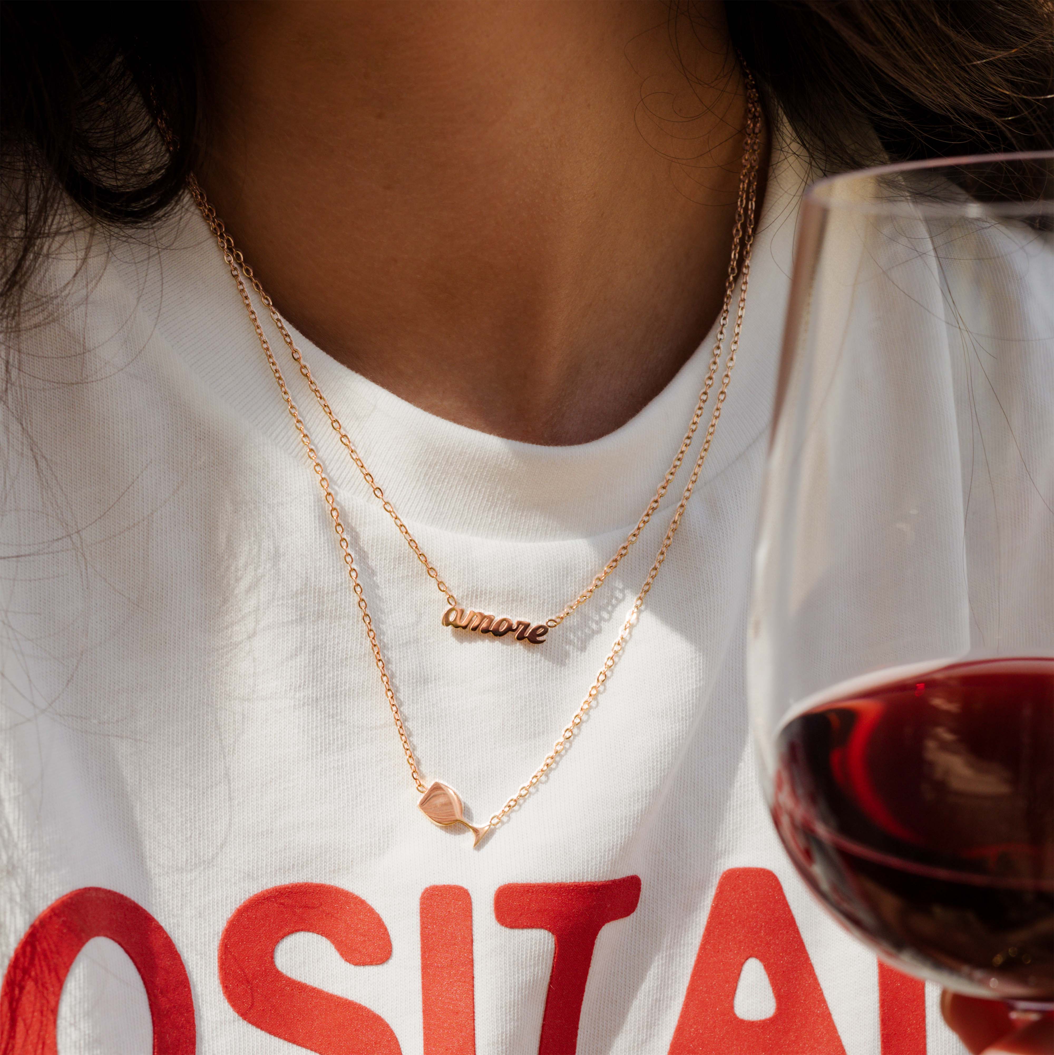 Amore Mio Necklace Rose Gold - Image 3