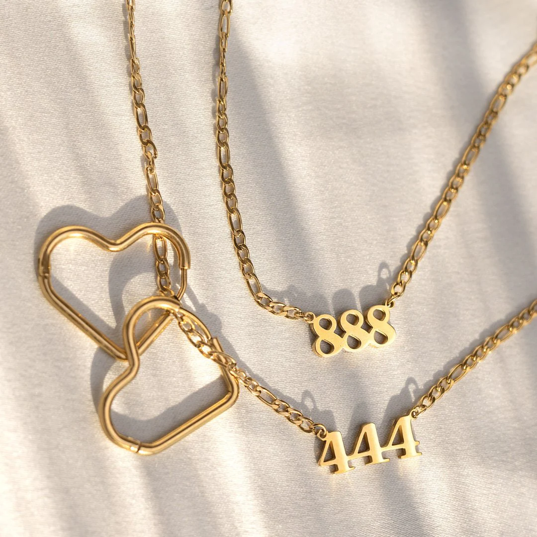 Angel Number Necklace Gold - Image 11