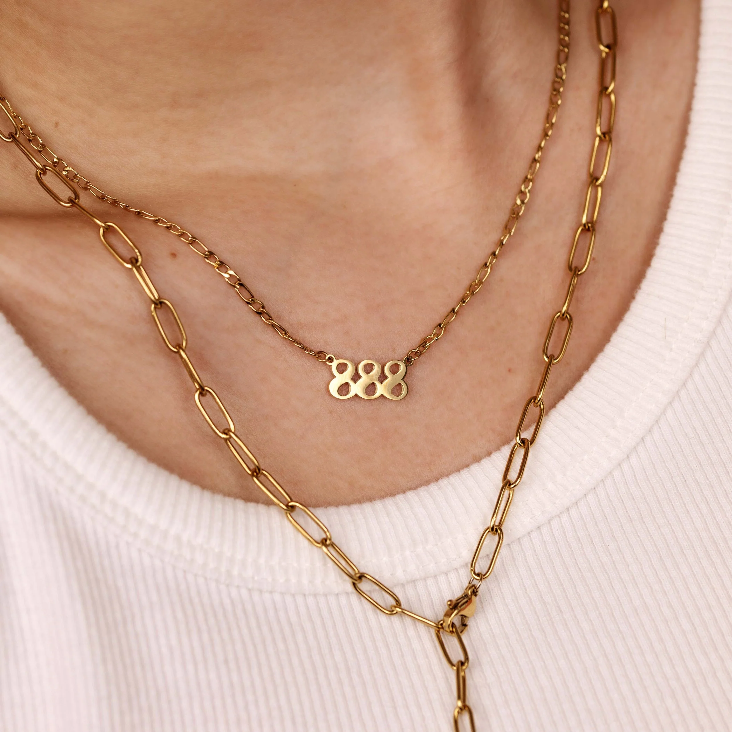 Angel Number Necklace Gold - Image 12