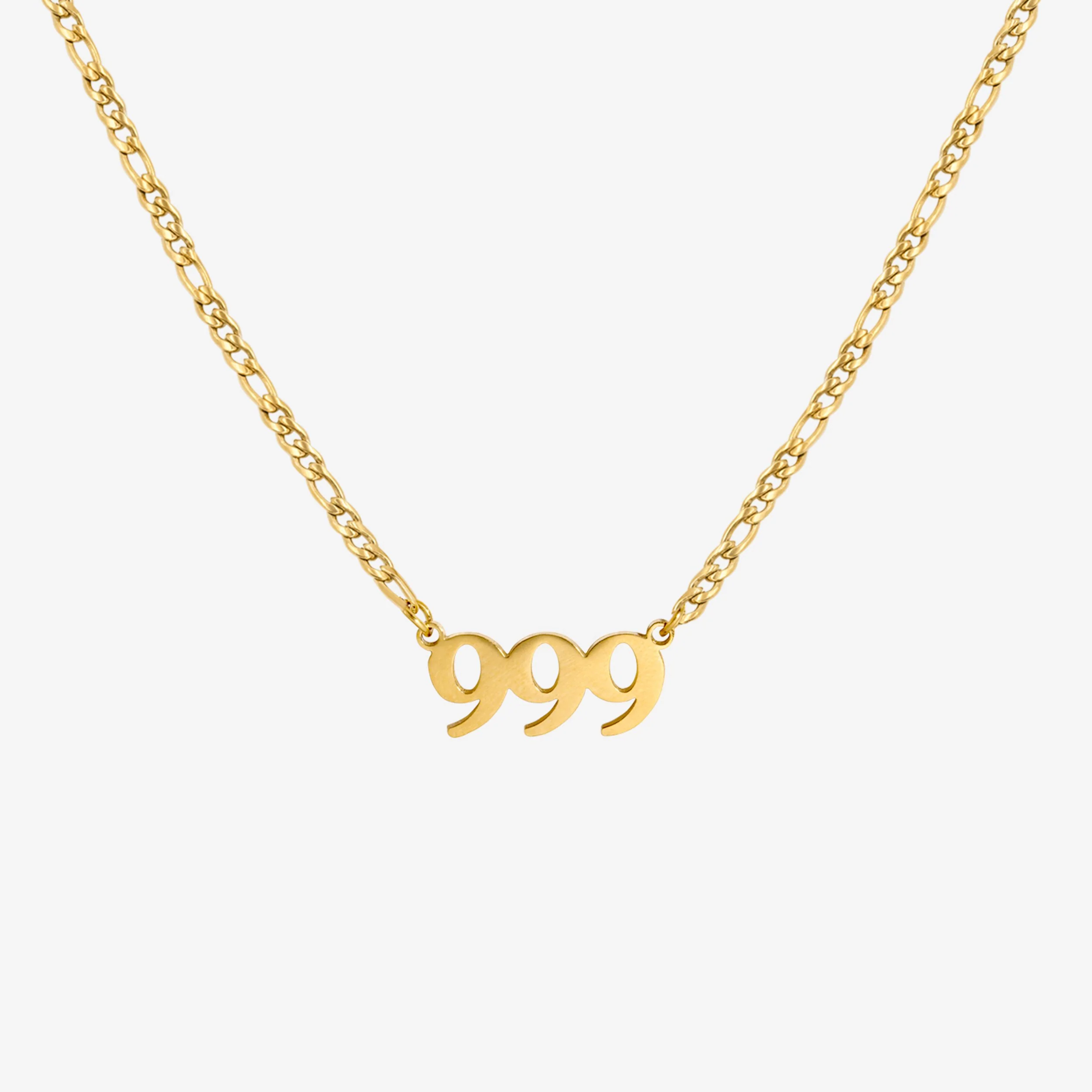 Angel Number Necklace Gold - Image 7