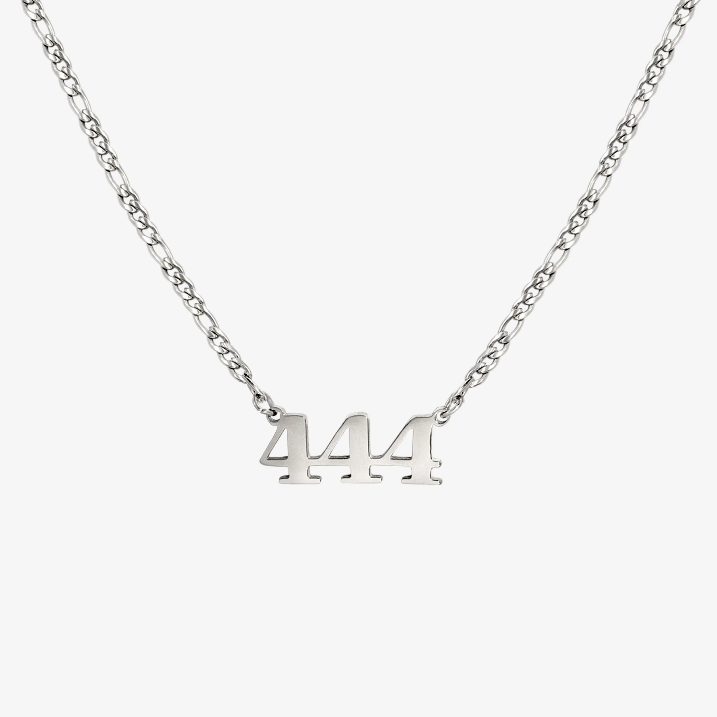 Angel Number Necklace Silber