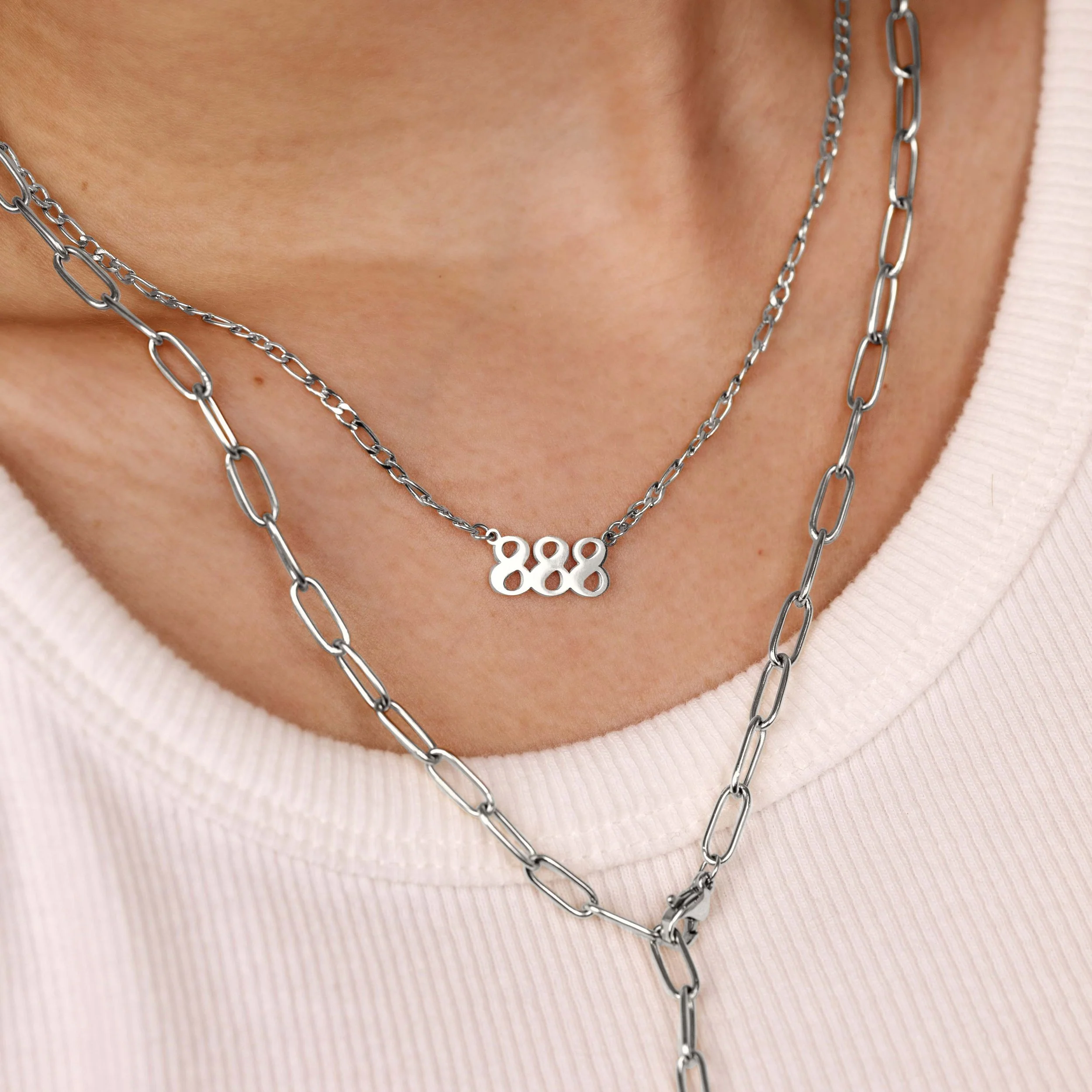 Angel Number Necklace Silber - Image 12
