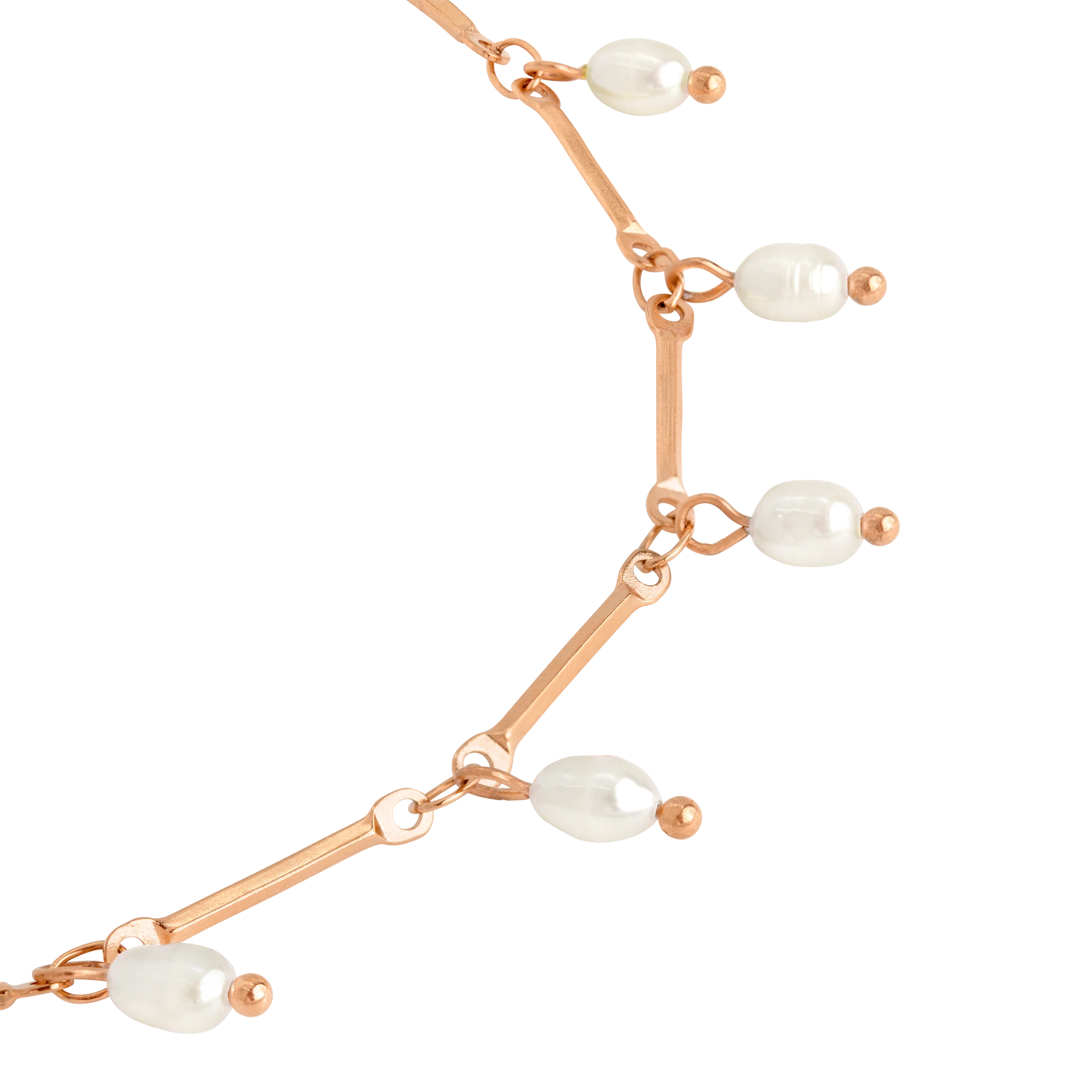 Annes Authentic Pearl Choker Rose Gold - Image 3