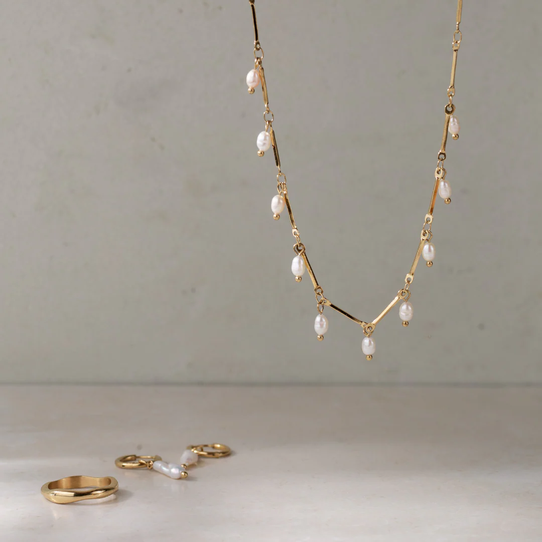 Annes Authentic Pearl Choker Silver - Image 5
