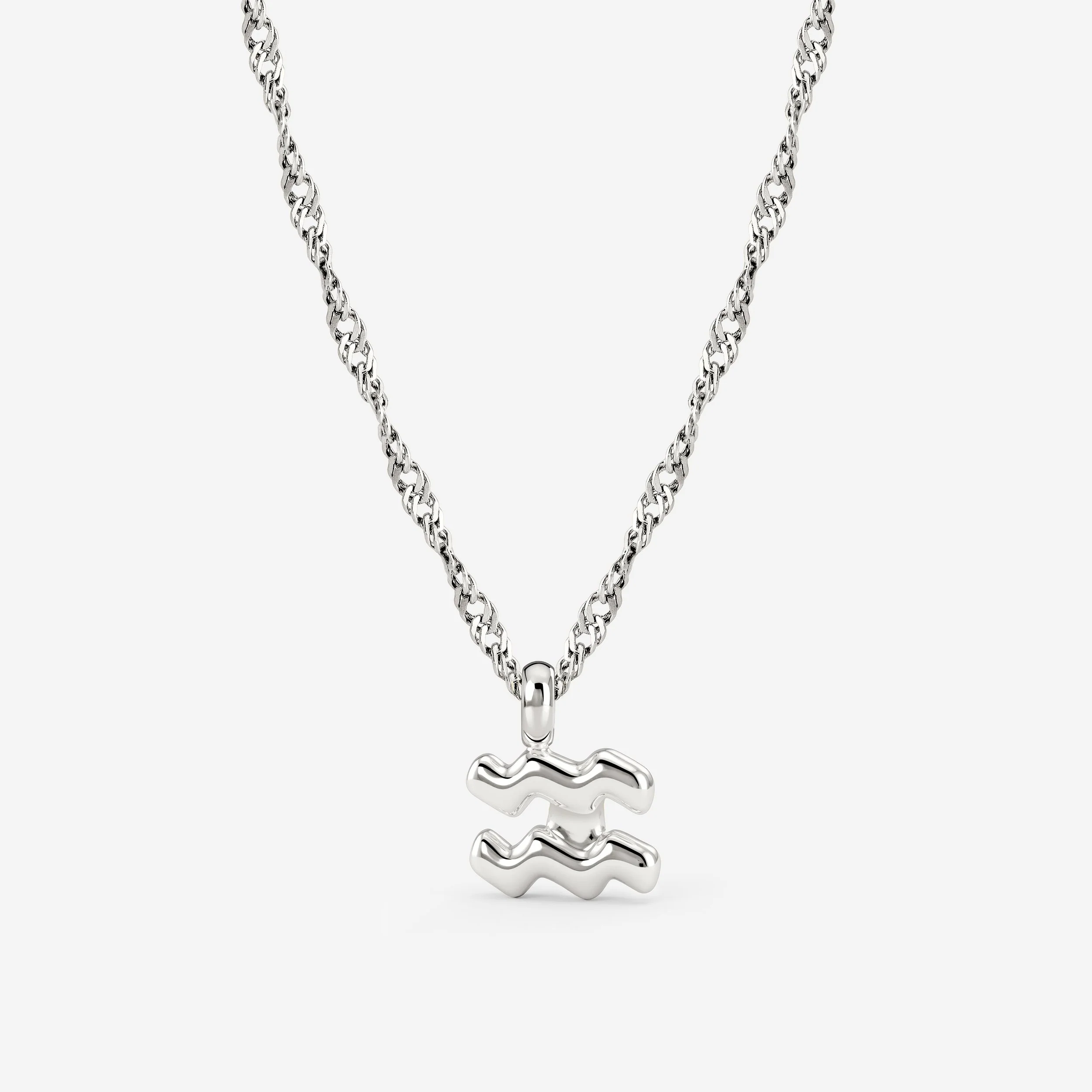 Aquarius Bubble Necklace Silver