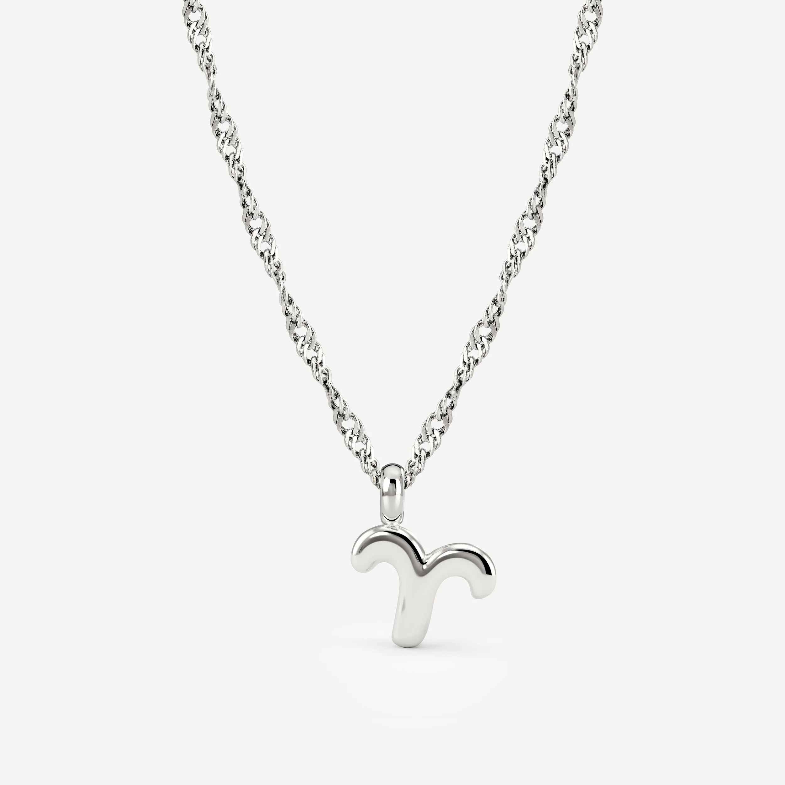 Aries Bubble Necklace Silver