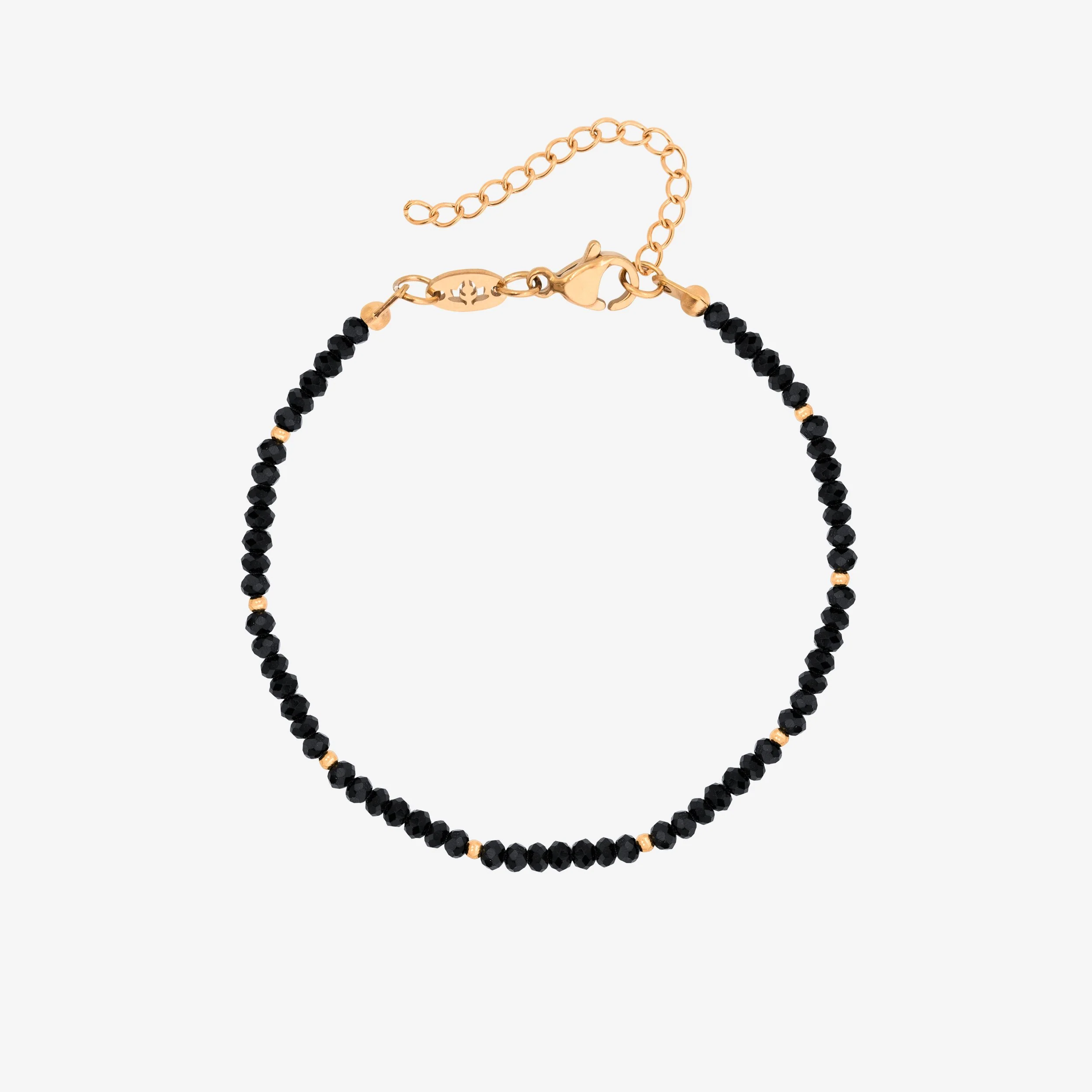 Pretty Black Pearls Bracelet Rose Gold