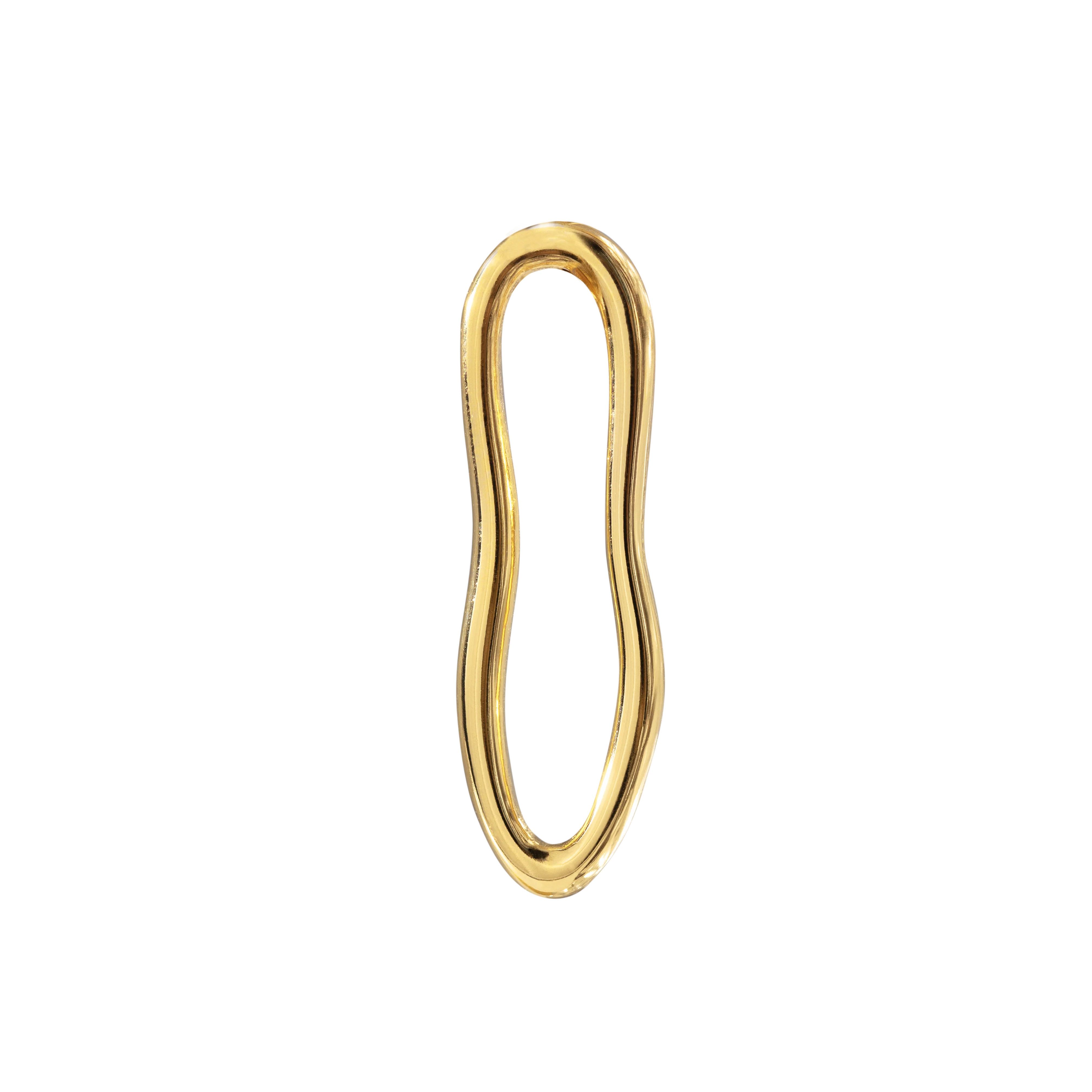 Blending Shapes Oval Hoop Set Baby Gold - Image 3