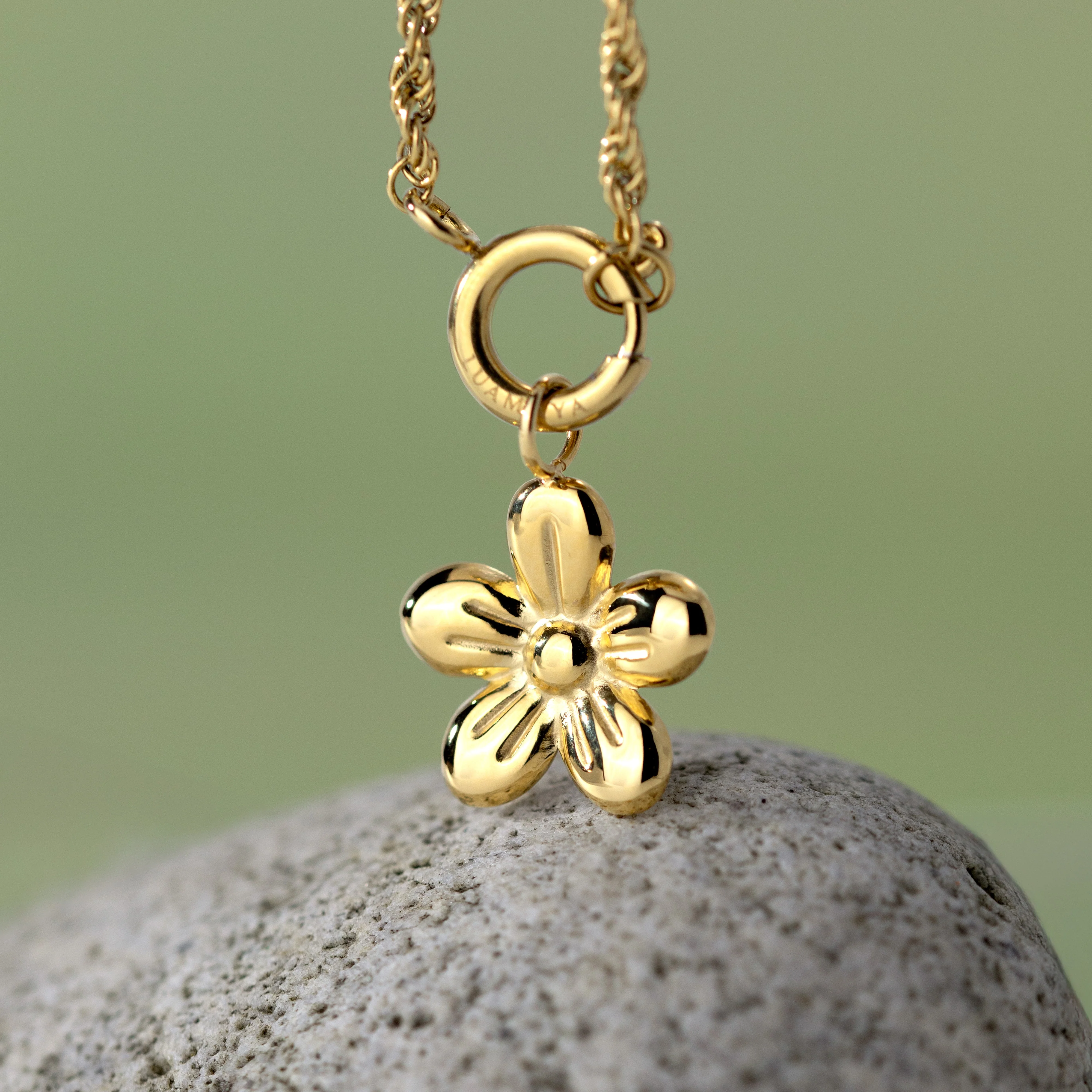 Blossom Rope Chain Necklace Set Silver - Image 5