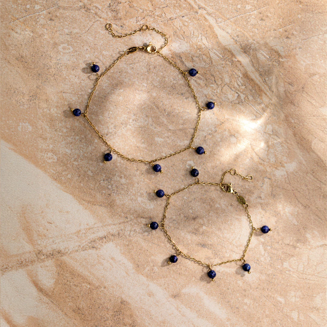 Blue Bay Anklet Gold - Image 4