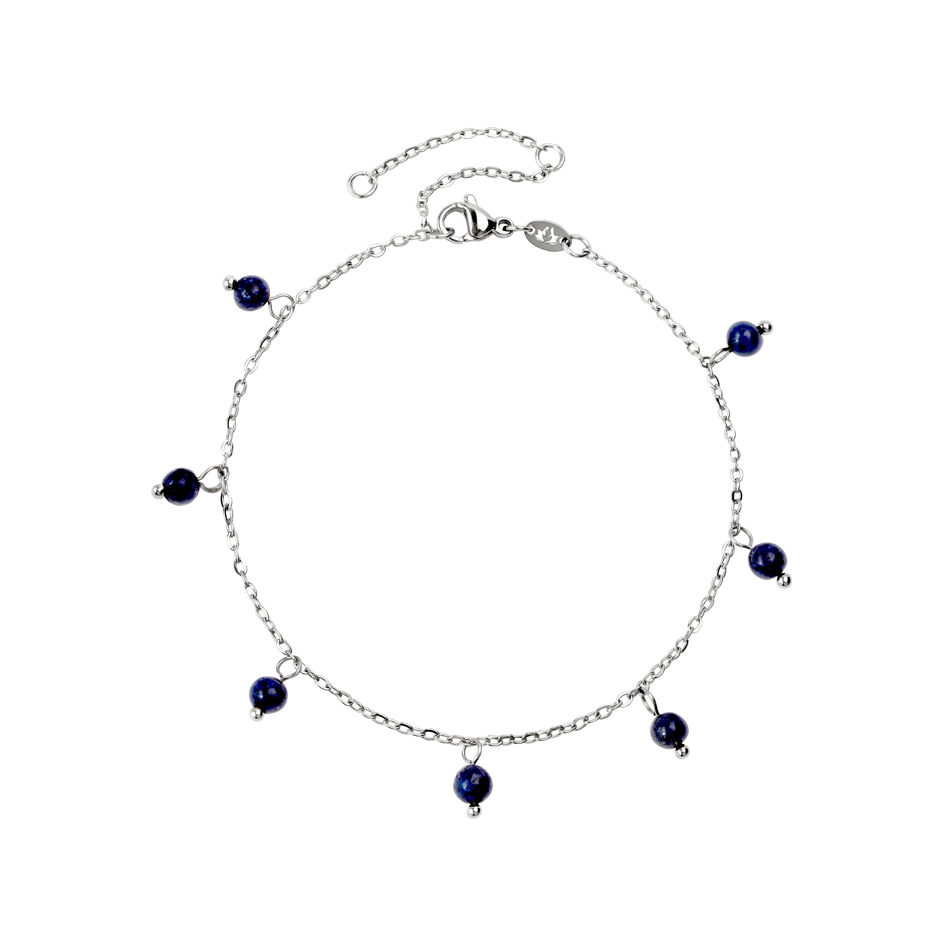 Blue Bay Anklet Silver