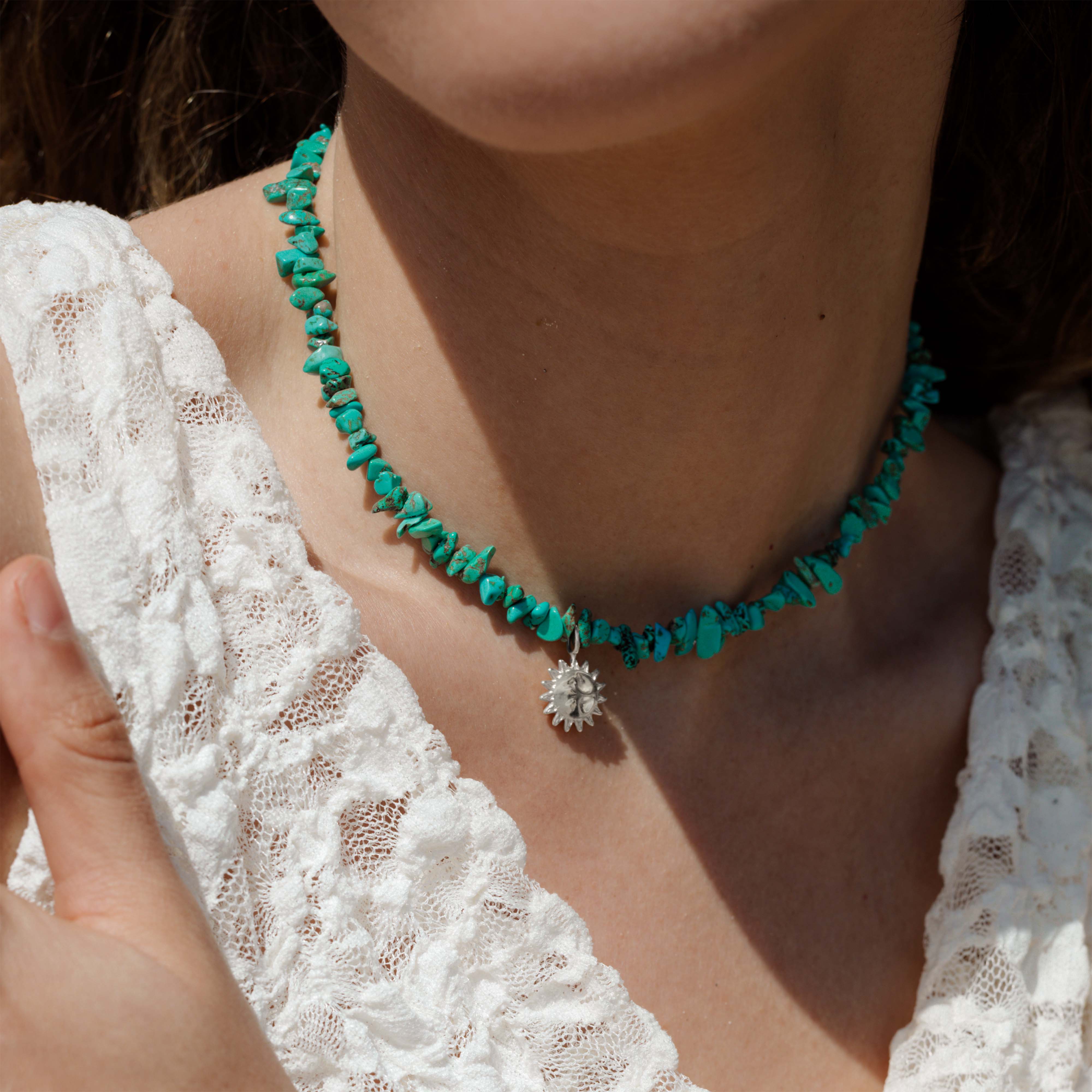 Blue Lagoon Necklace Silver - Image 2