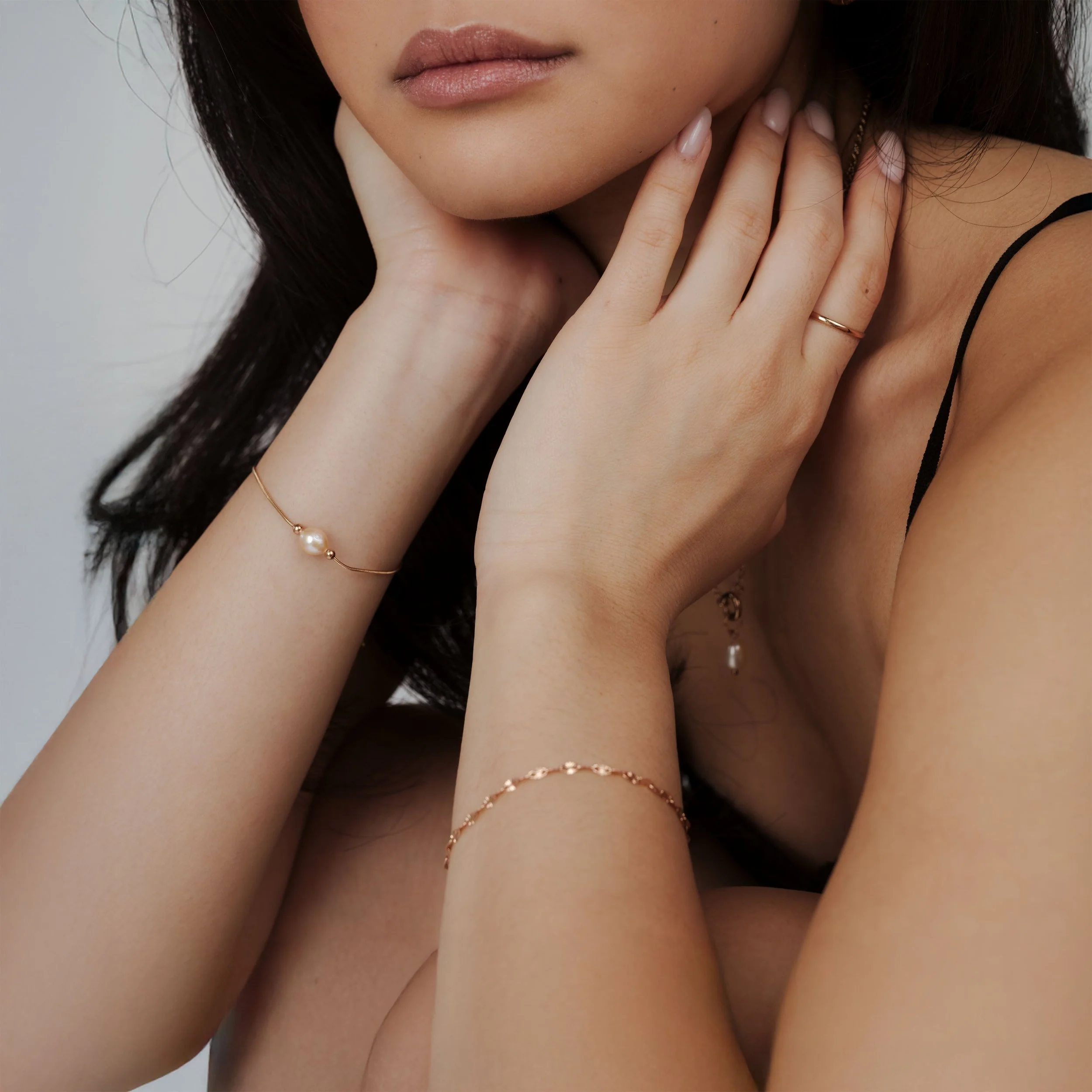 Blush Pearl Bracelet Rose Gold - Image 2