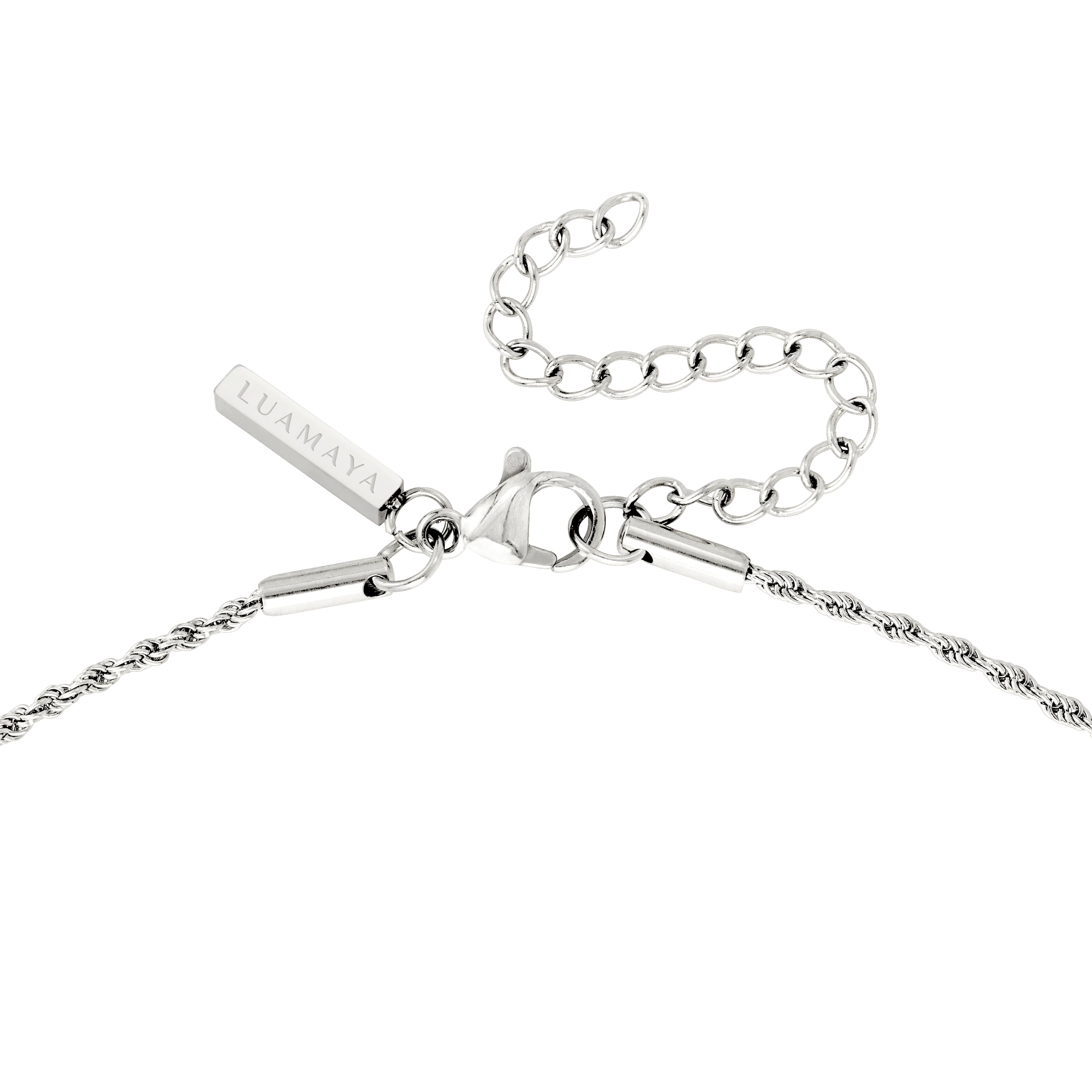 Blush Quartz Necklace Silver - Image 5