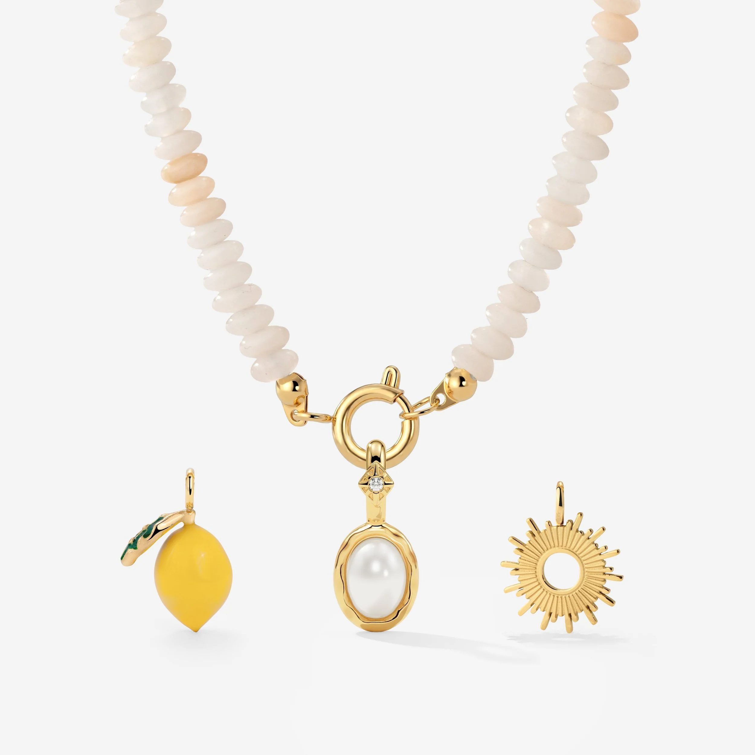 Blushstone Charm Necklace Set - Image 13