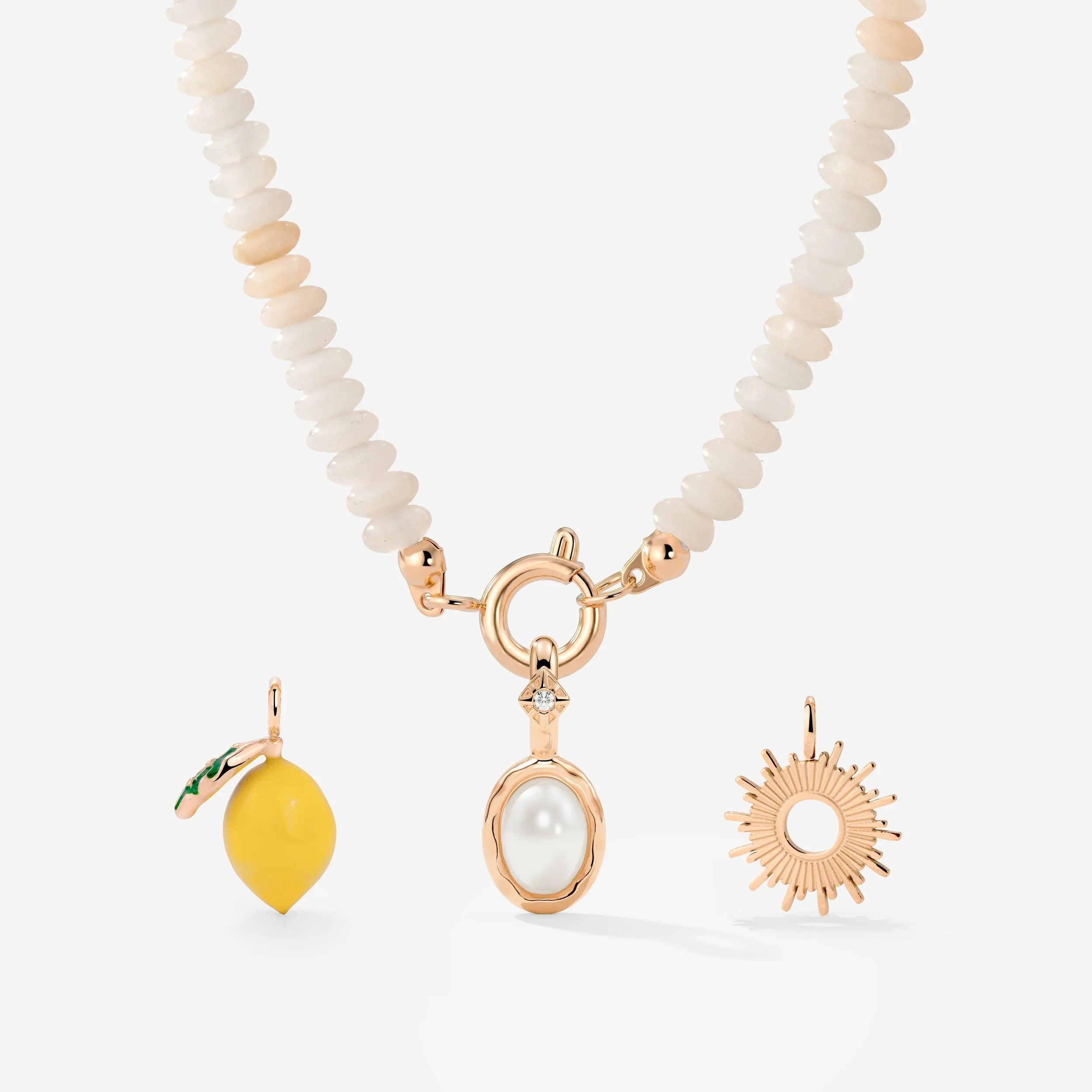 Blushstone Charm Necklace Set - Image 15