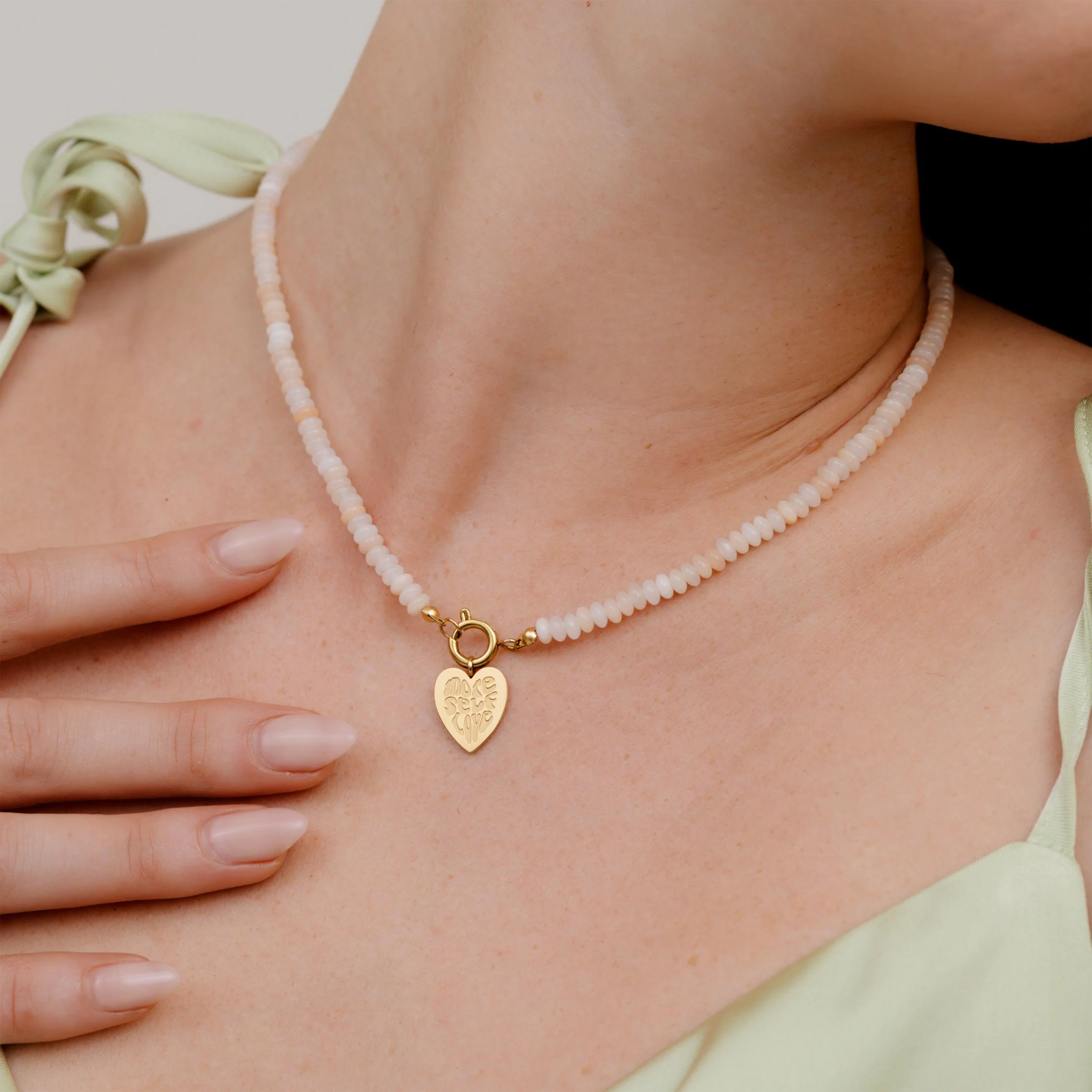 Blushstone Charm Necklace Set - Image 2