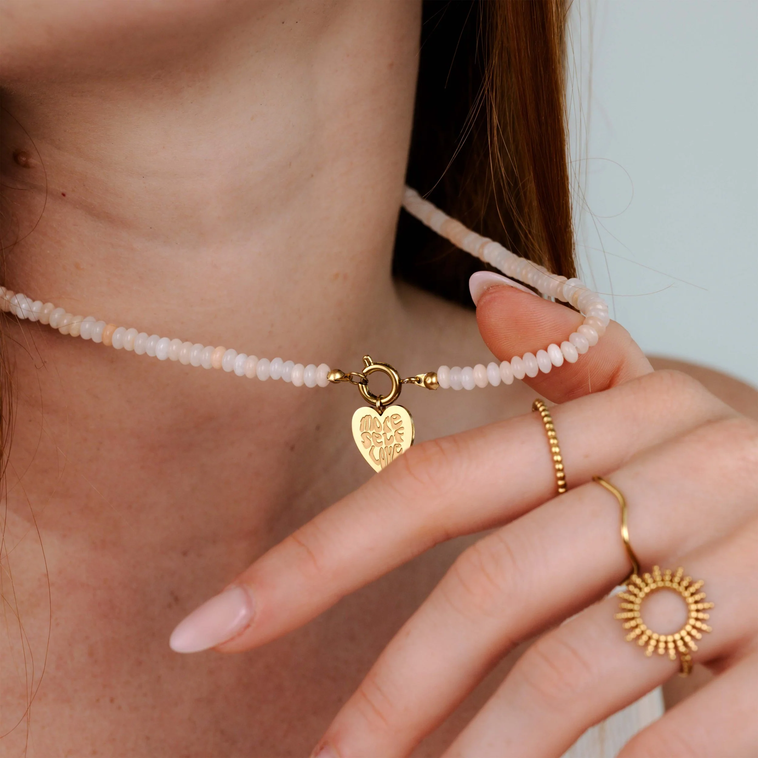 Blushstone Charm Necklace Set - Image 3