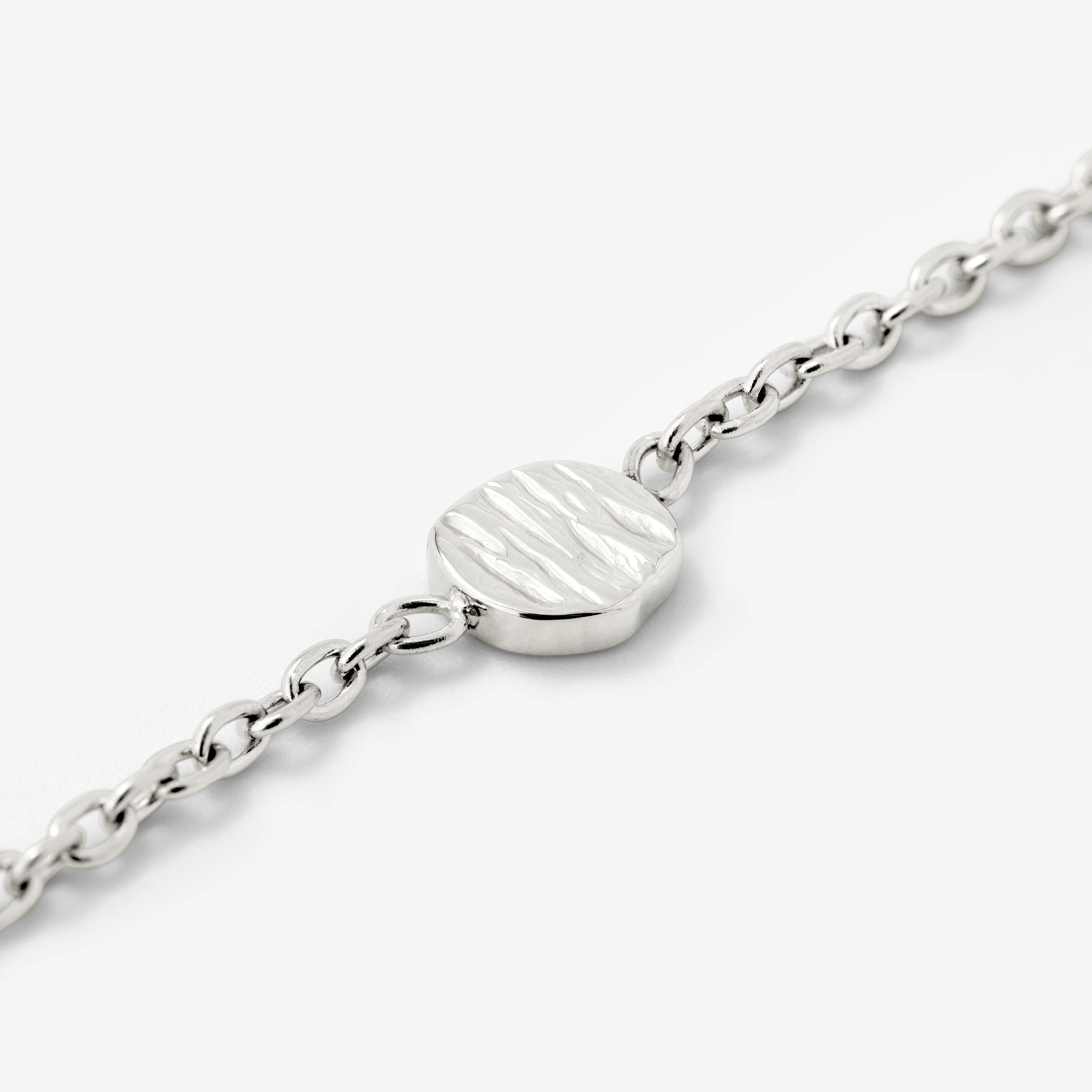 Boho Coin Bracelet Silver - Image 3