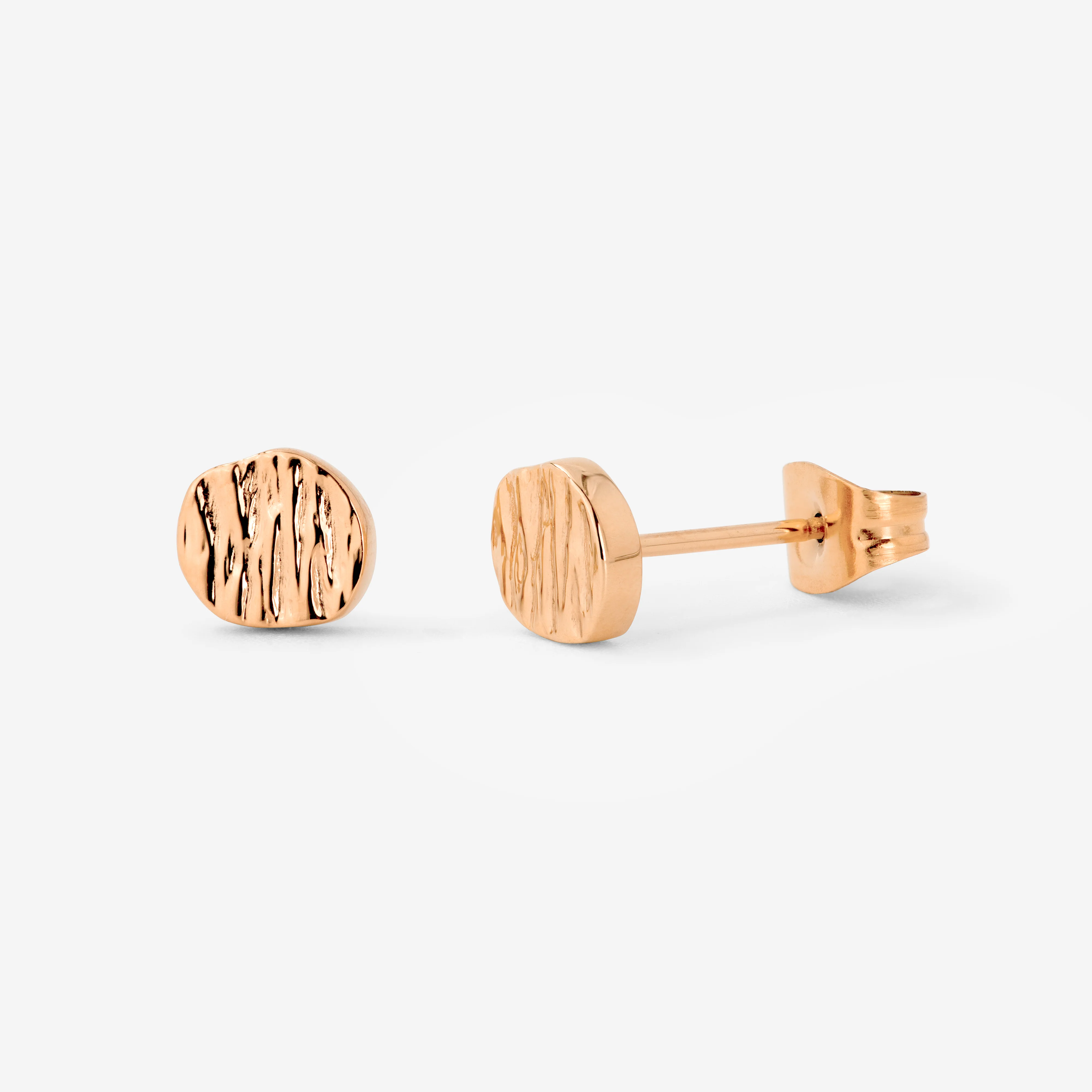 Boho Coin Studs Rose Gold - Image 5