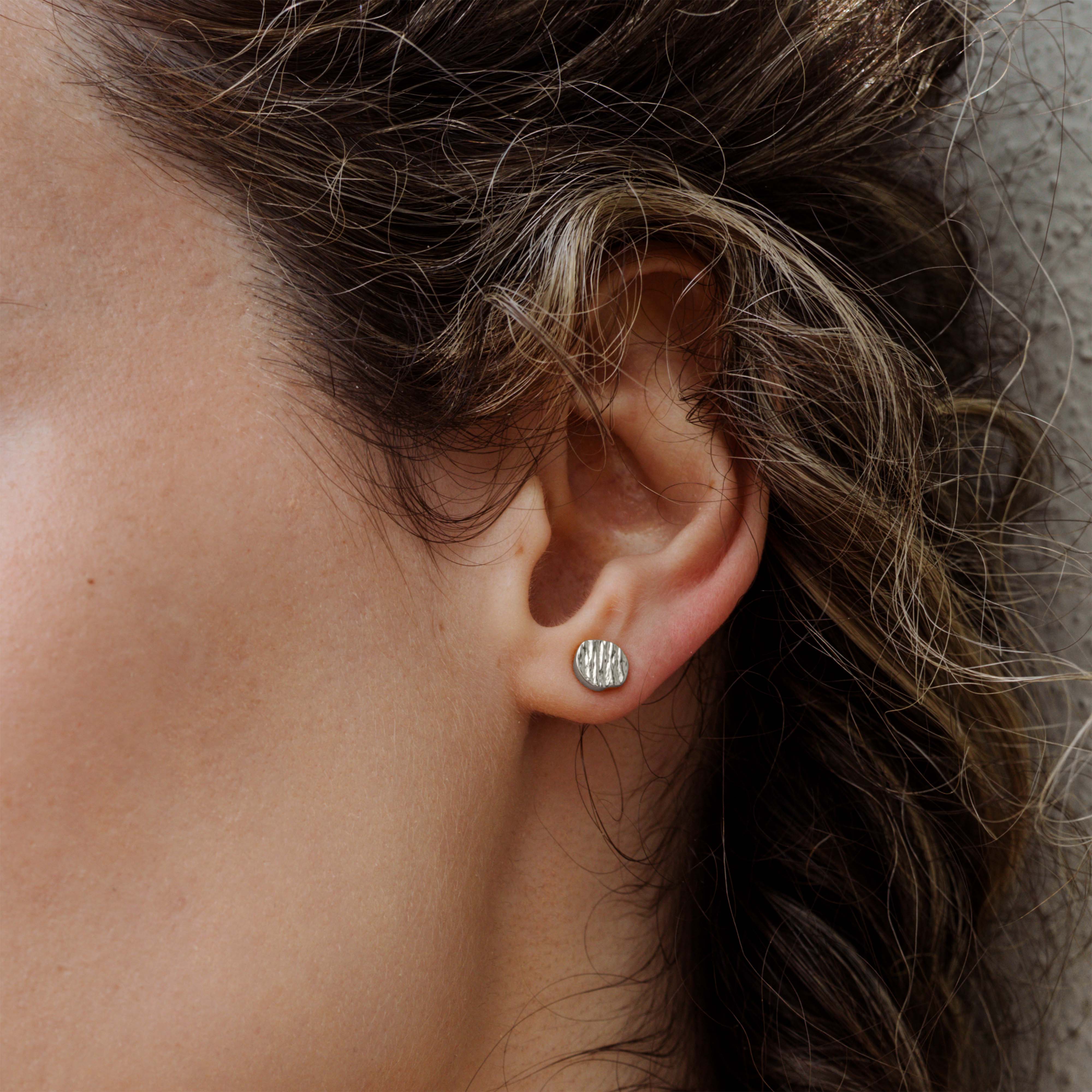 Boho Coin Studs Silver - Image 2