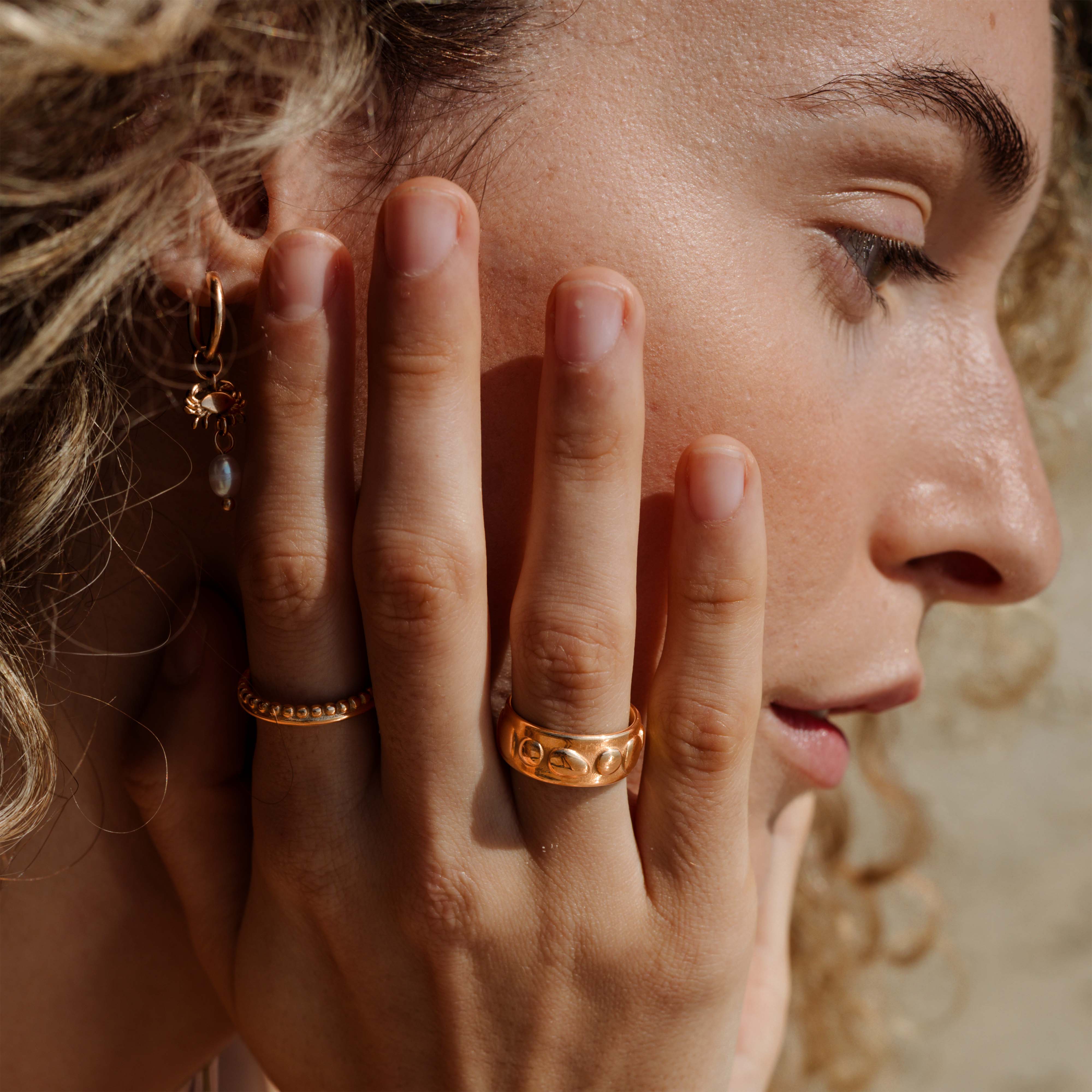 Boho Dots Ring Rose Gold - Image 2