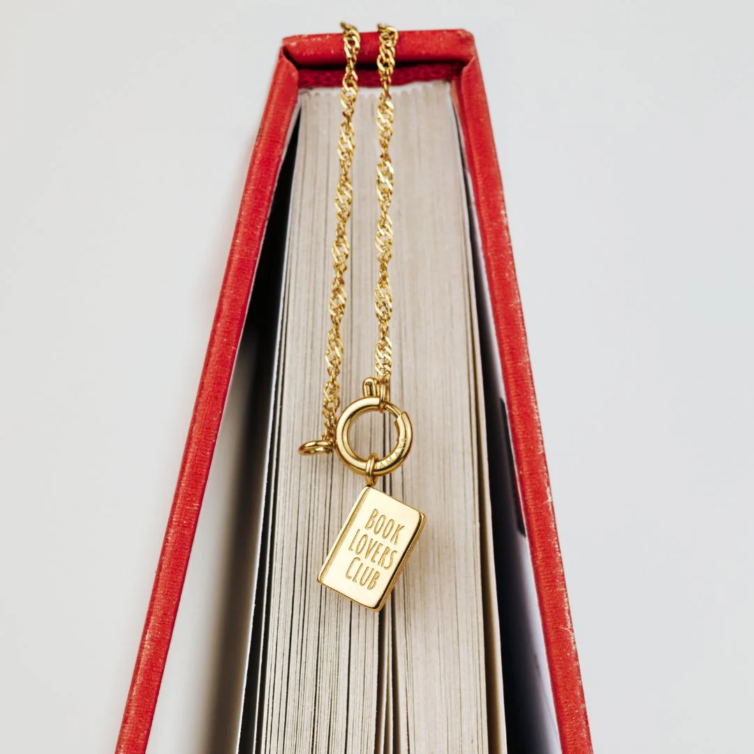 Book Lovers Club Singapore Chain Necklace Set Rose Gold - Image 5
