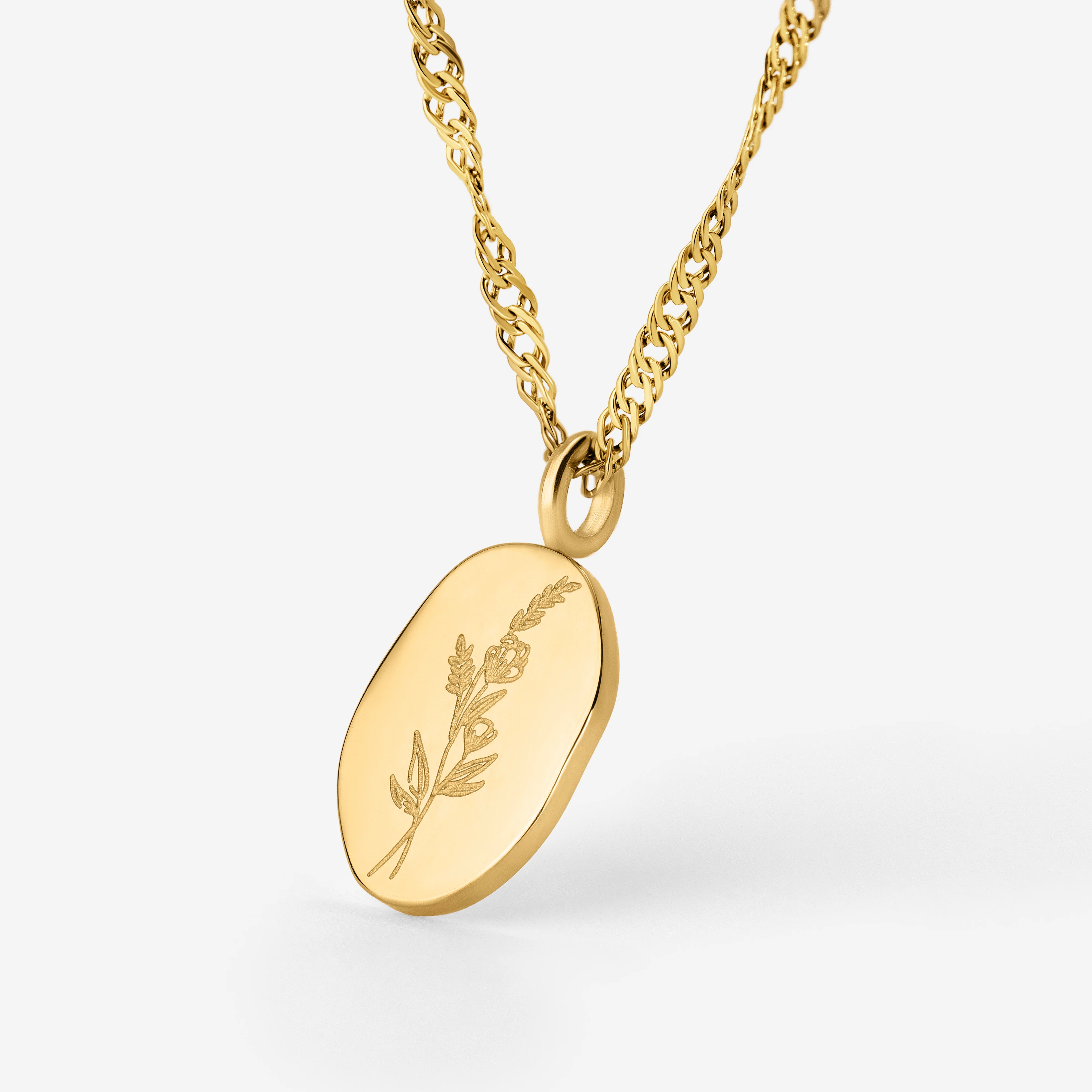 Bouquet Coin Necklace Gold - Image 3