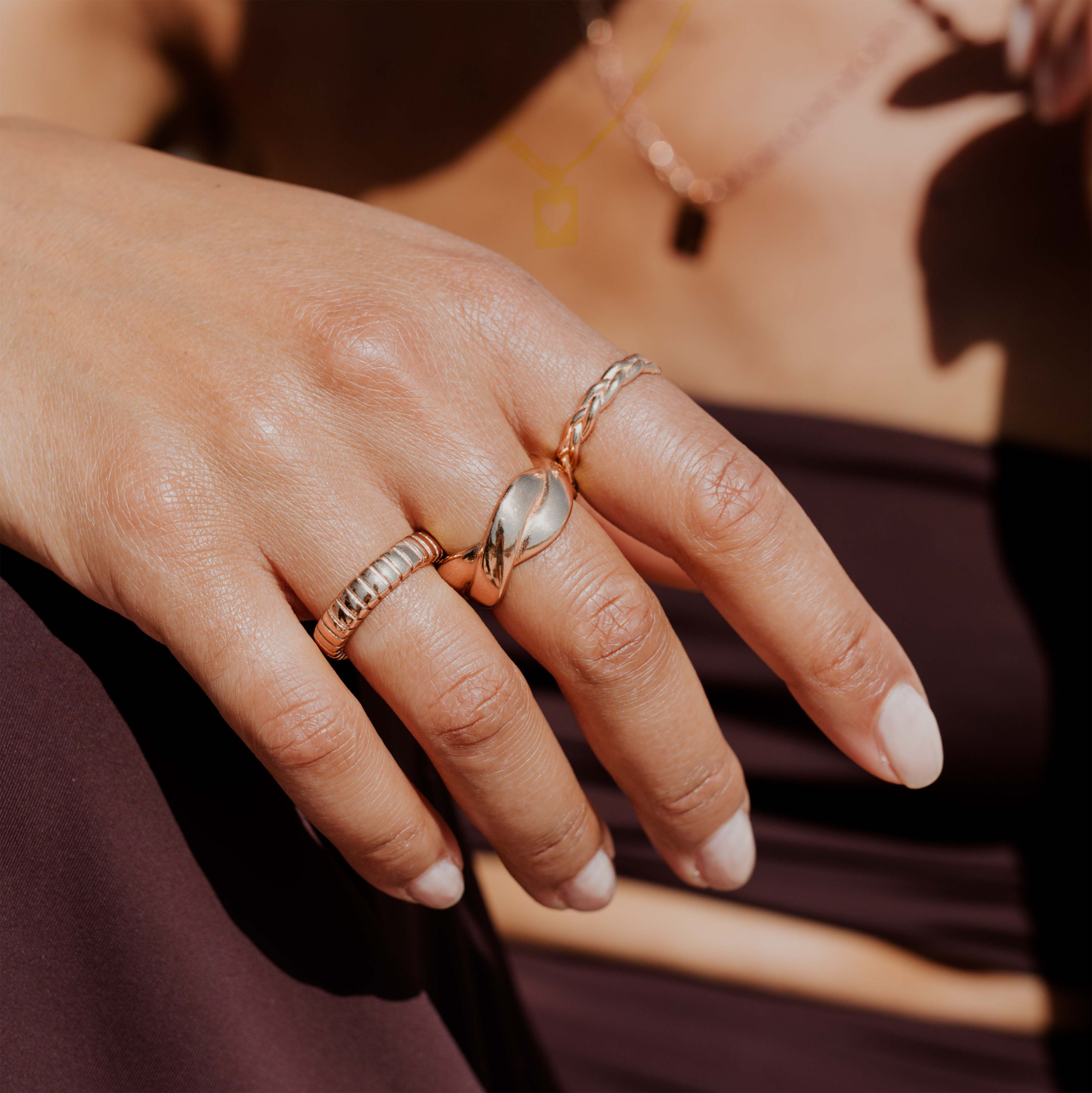 Braided Divine Ring Rose Gold - Image 2