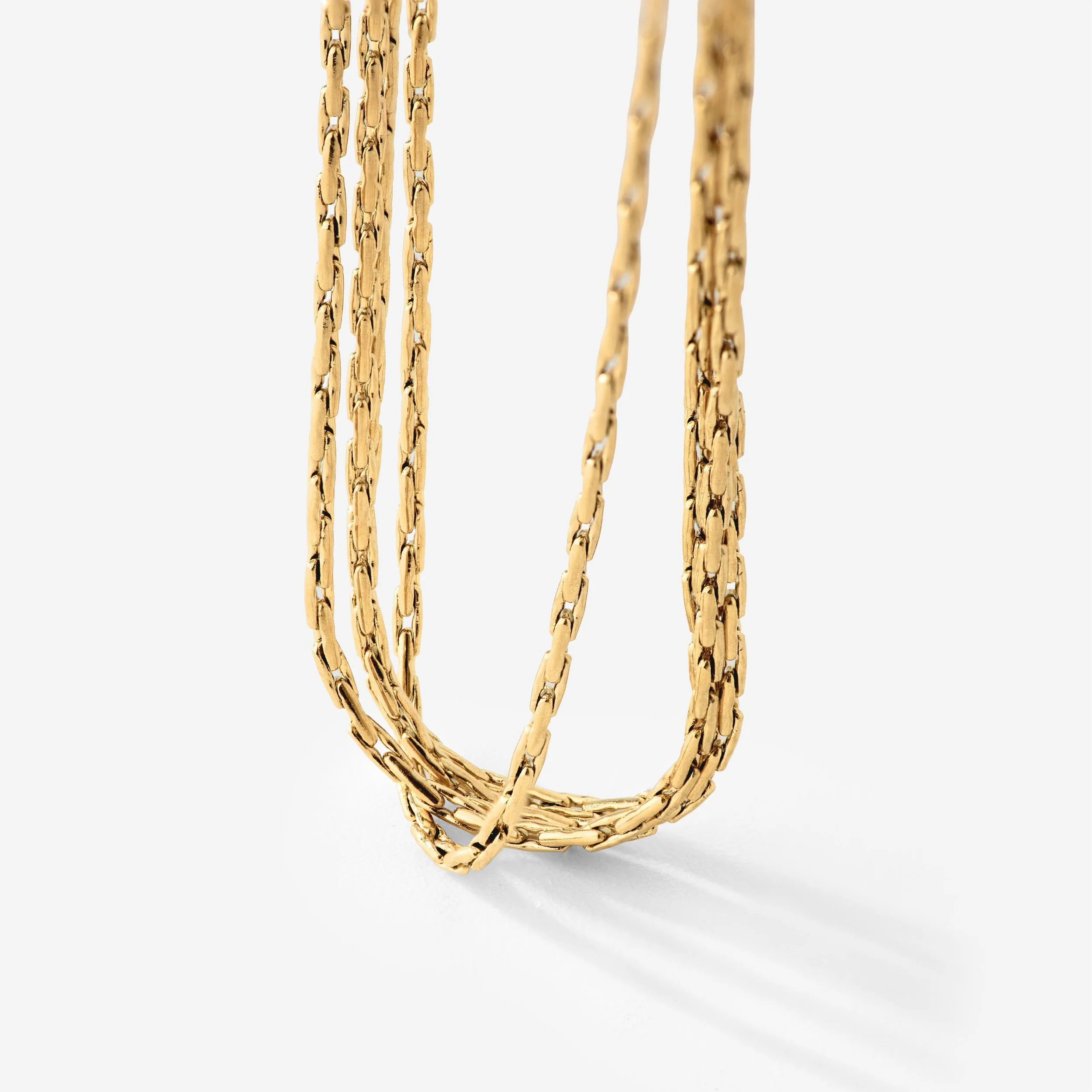 Cascade Layer Necklace Gold - Image 4