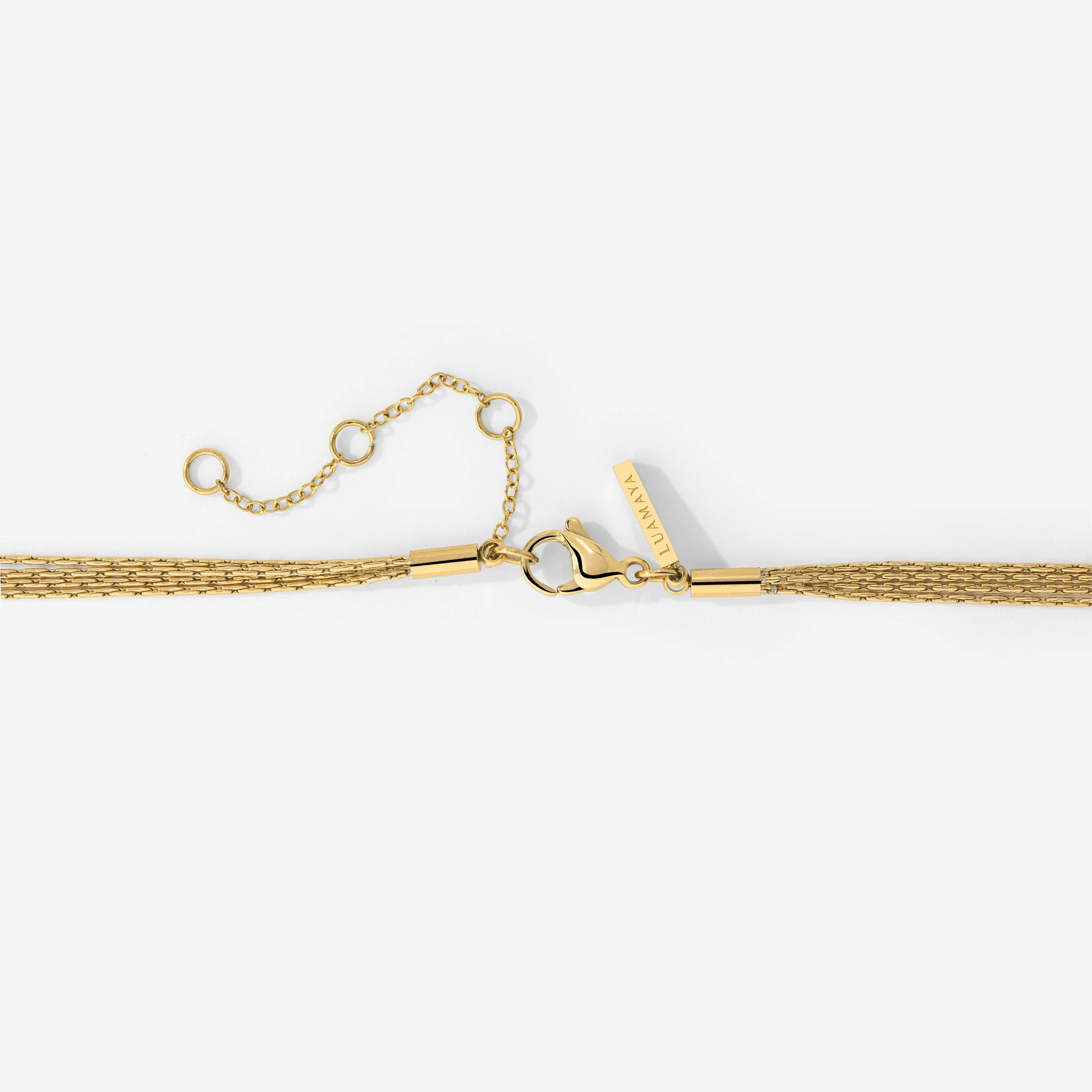 Cascade Layer Necklace Gold - Image 6