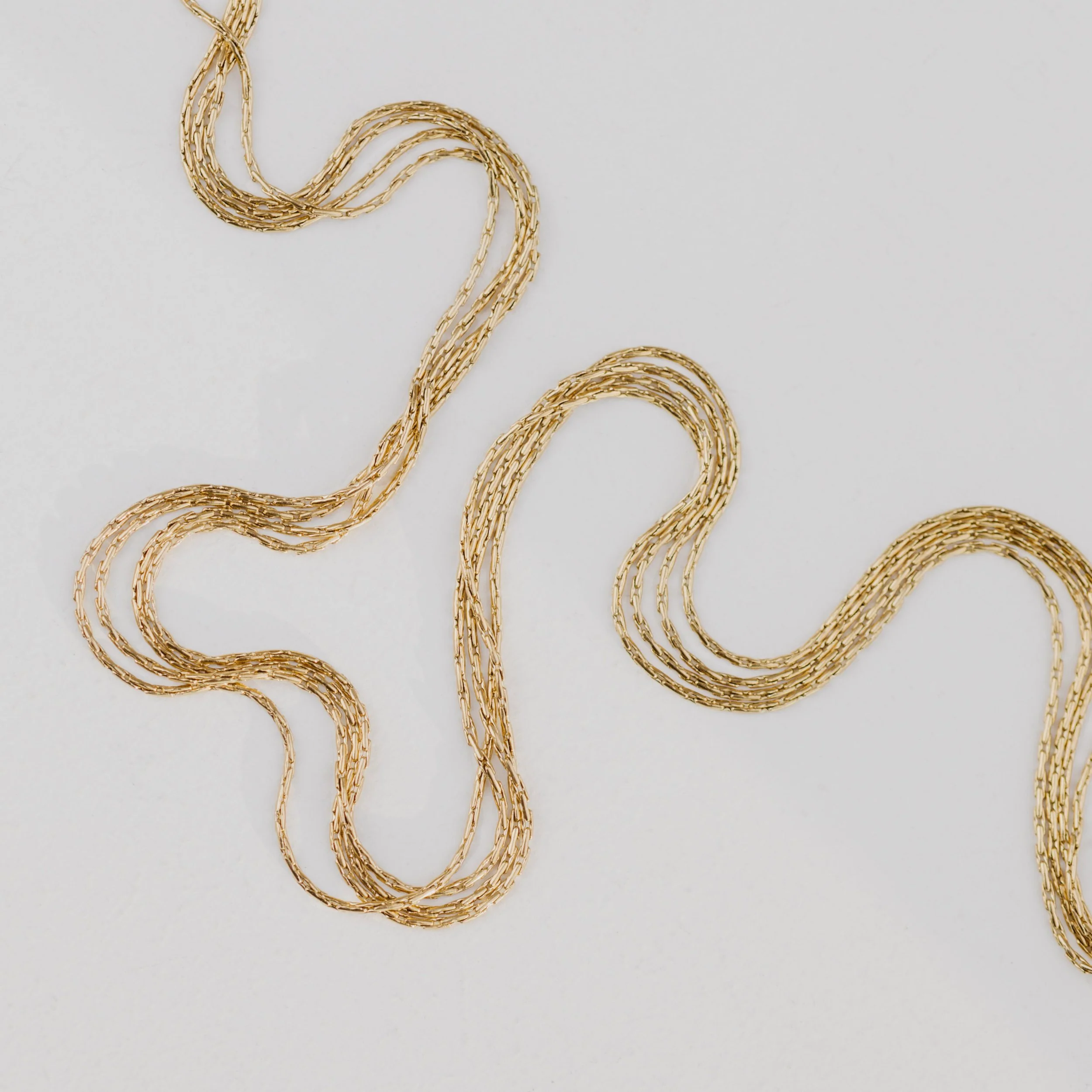 Cascade Layer Necklace Rose Gold - Image 5