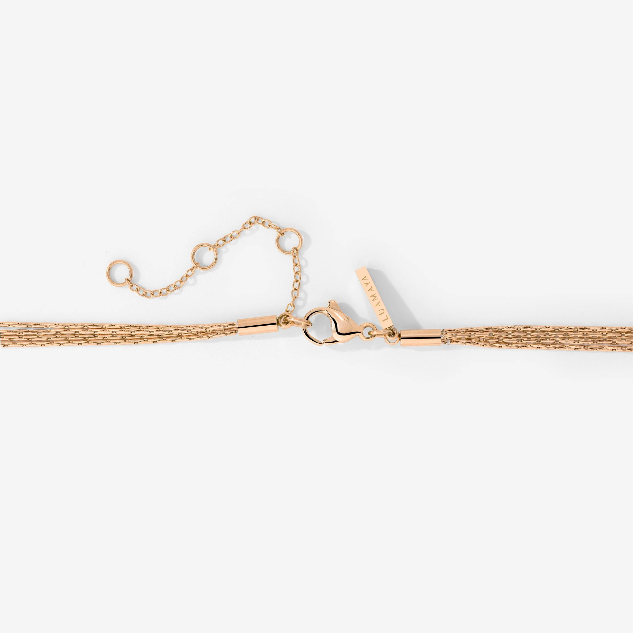 Cascade Layer Necklace Rose Gold - Image 6