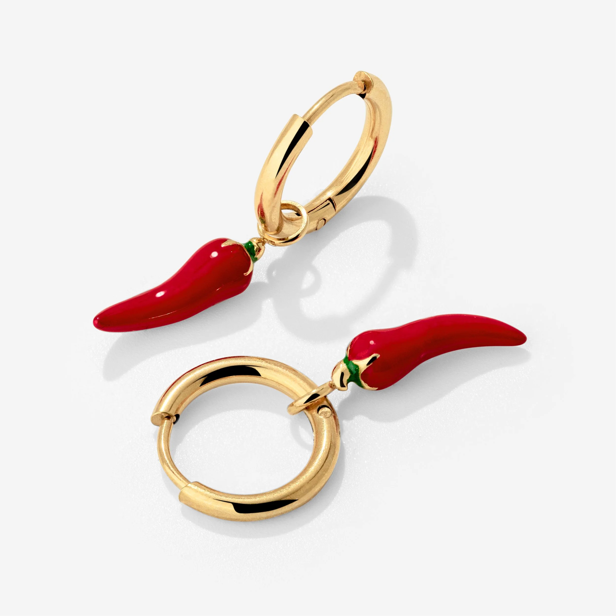 Chili Hoop Set Small Gold - Image 4