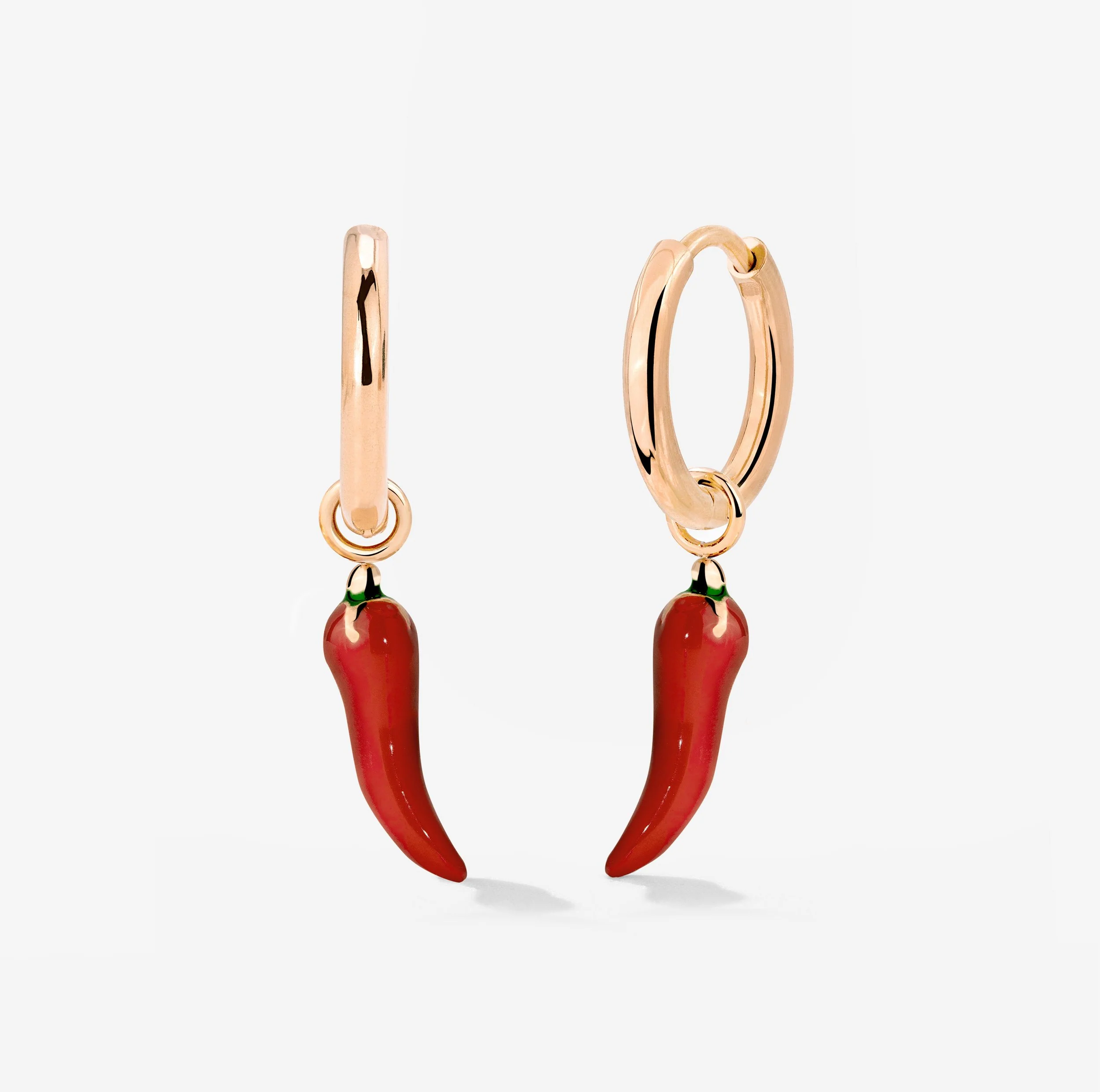 Chili Hoop Set Small Rose Gold