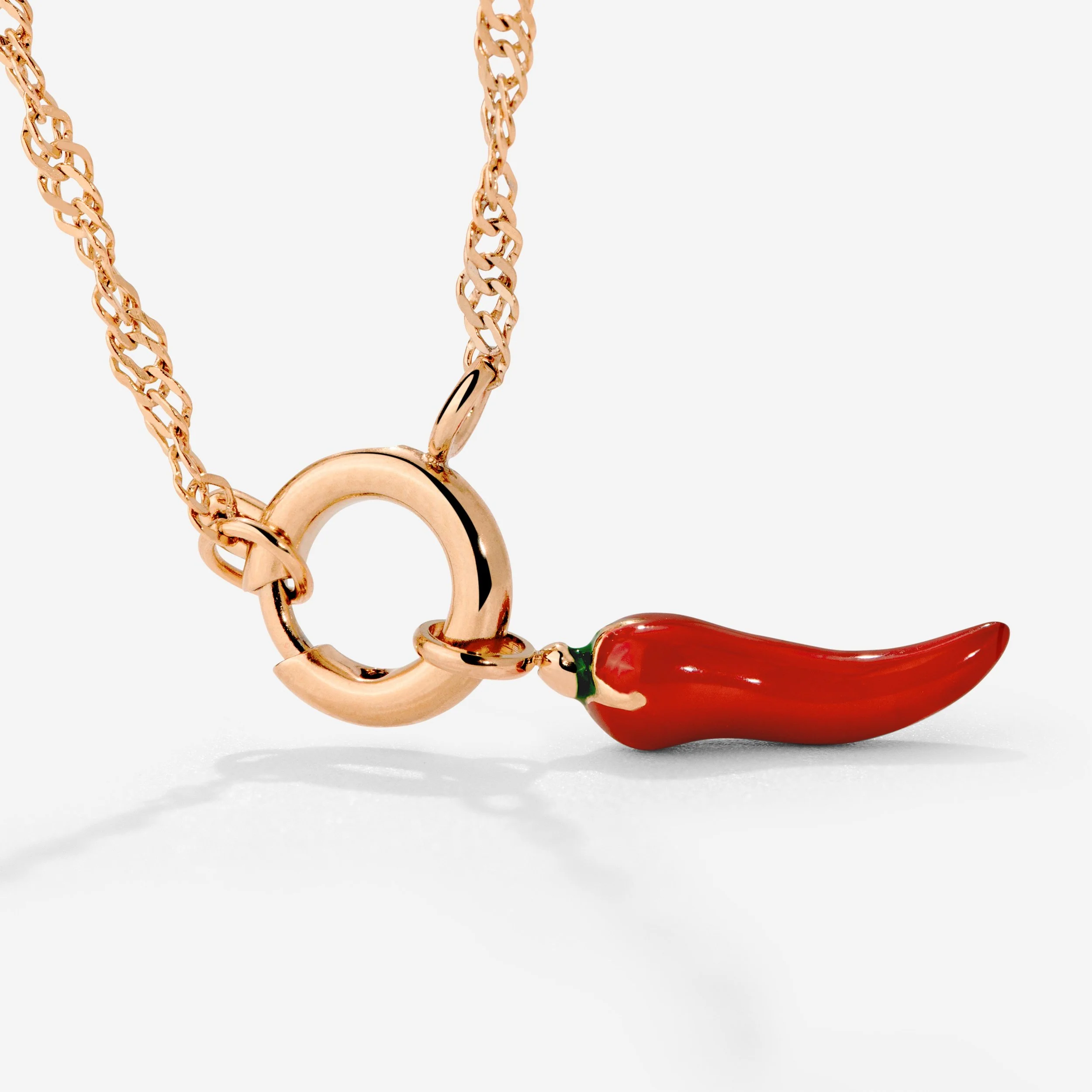 Chili Singapore Chain Necklace Set Rose Gold - Image 4
