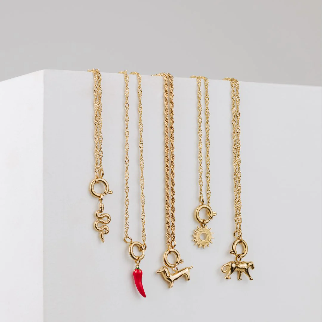 Chili Singapore Chain Necklace Set Rose Gold - Image 6