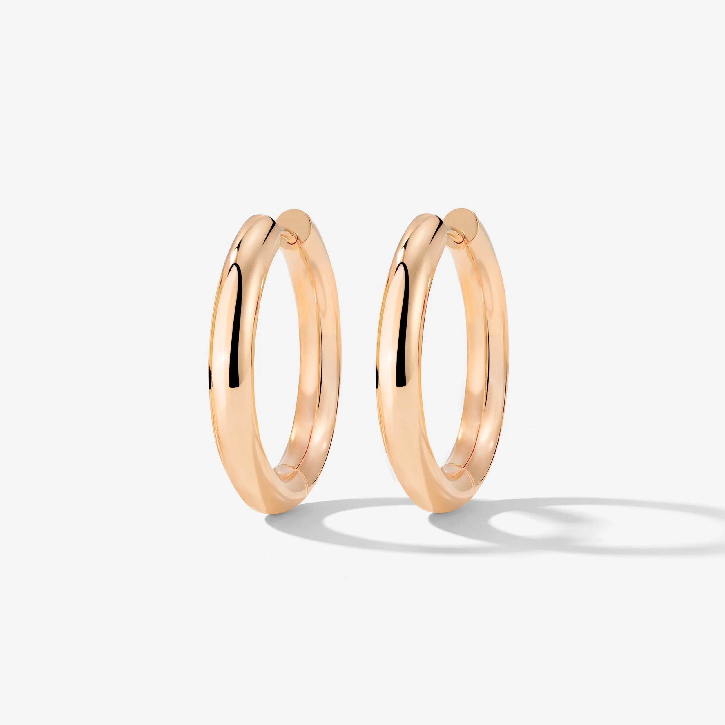 Chunky Hoopies Large Rose Gold