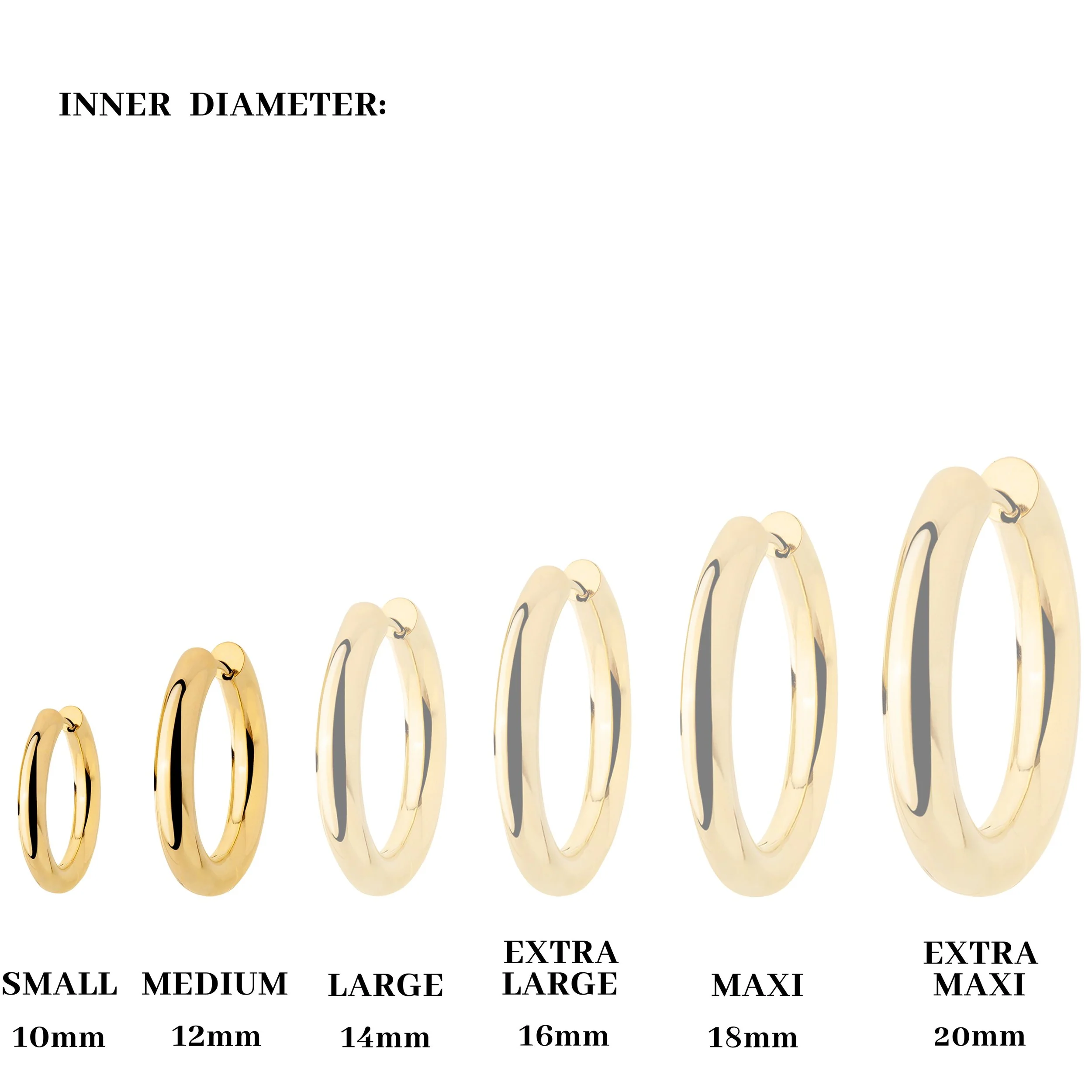 Chunky Lover Hoop Set Small Rose Gold - Image 3