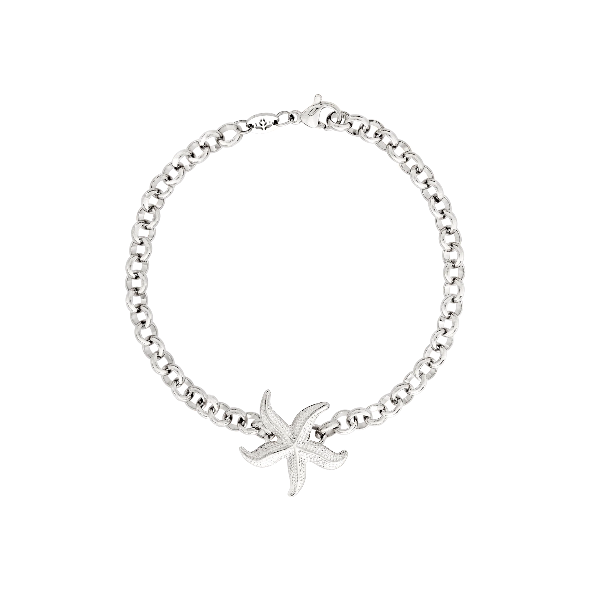 Chunky Starfish Bracelet Silver