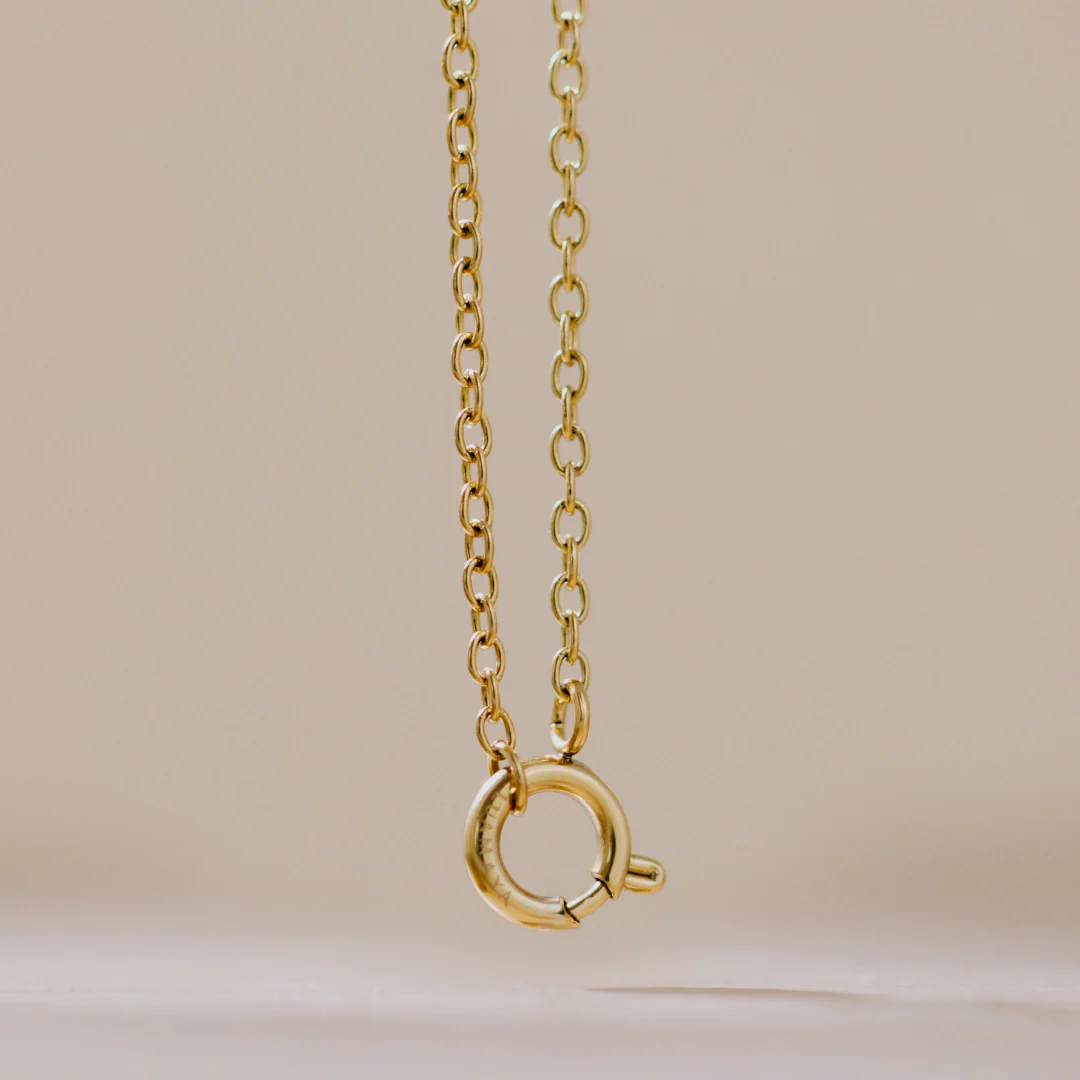 Classic Chain Charm Necklace Rose Gold - Image 4