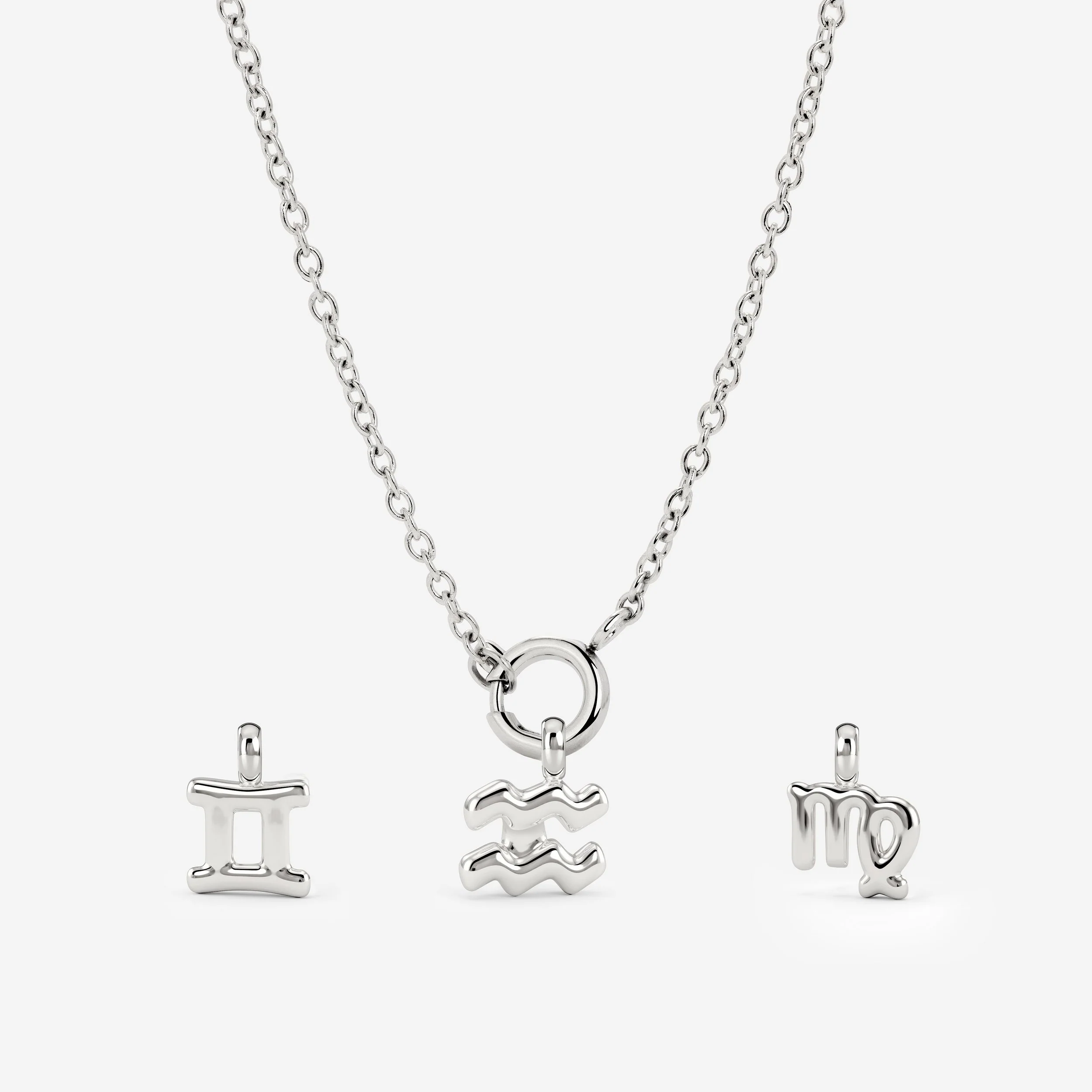 Classic Chain Charm Necklace Set - Image 17