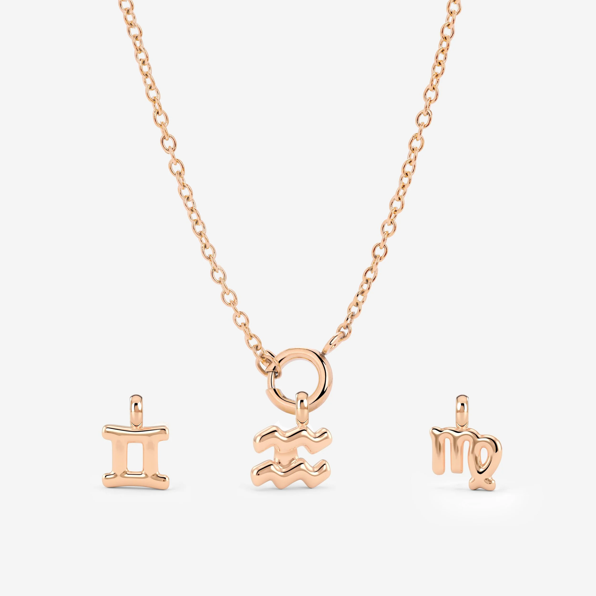 Classic Chain Charm Necklace Set - Image 18