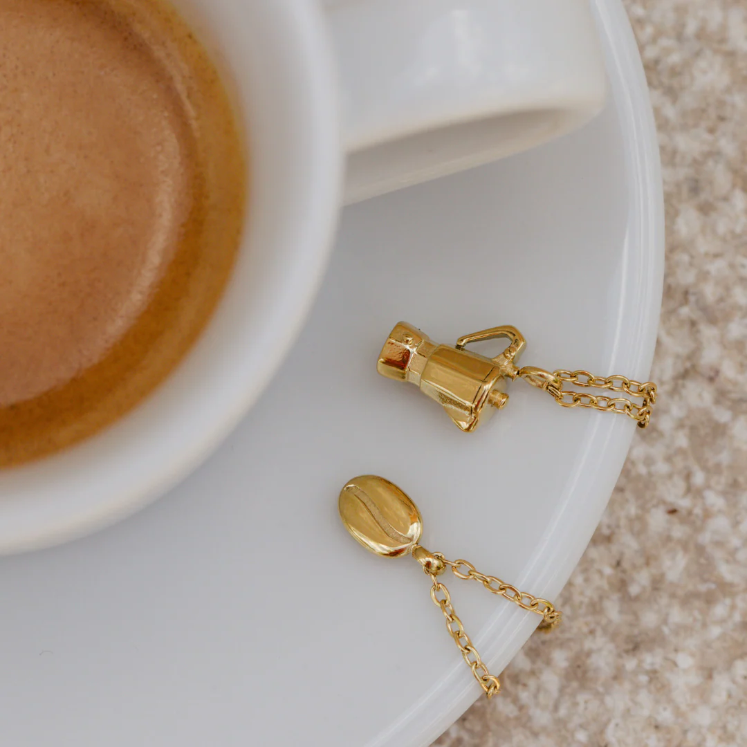 Coffee Lover Necklace Rose Gold - Image 4