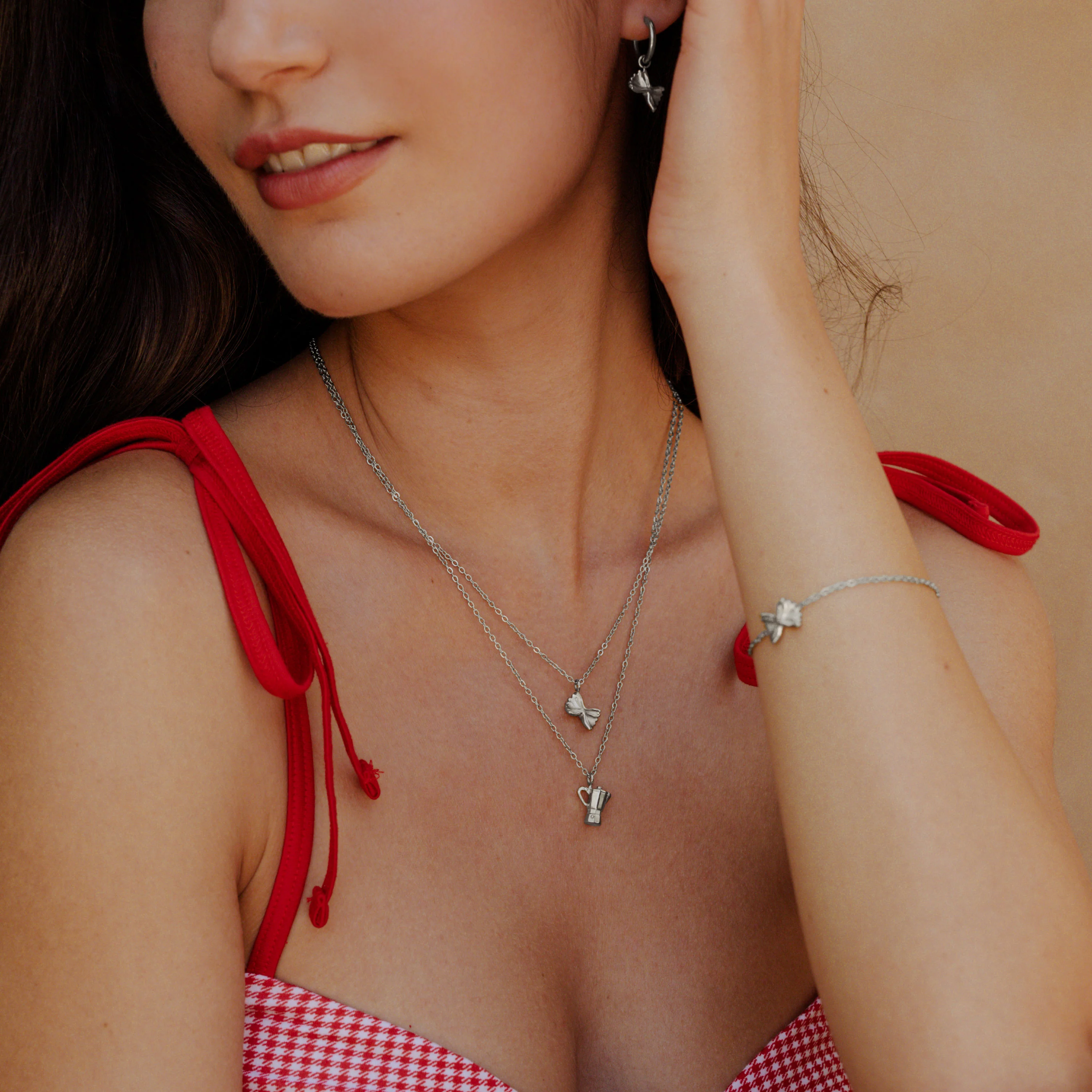 Coffee Lover Necklace Silver - Image 2